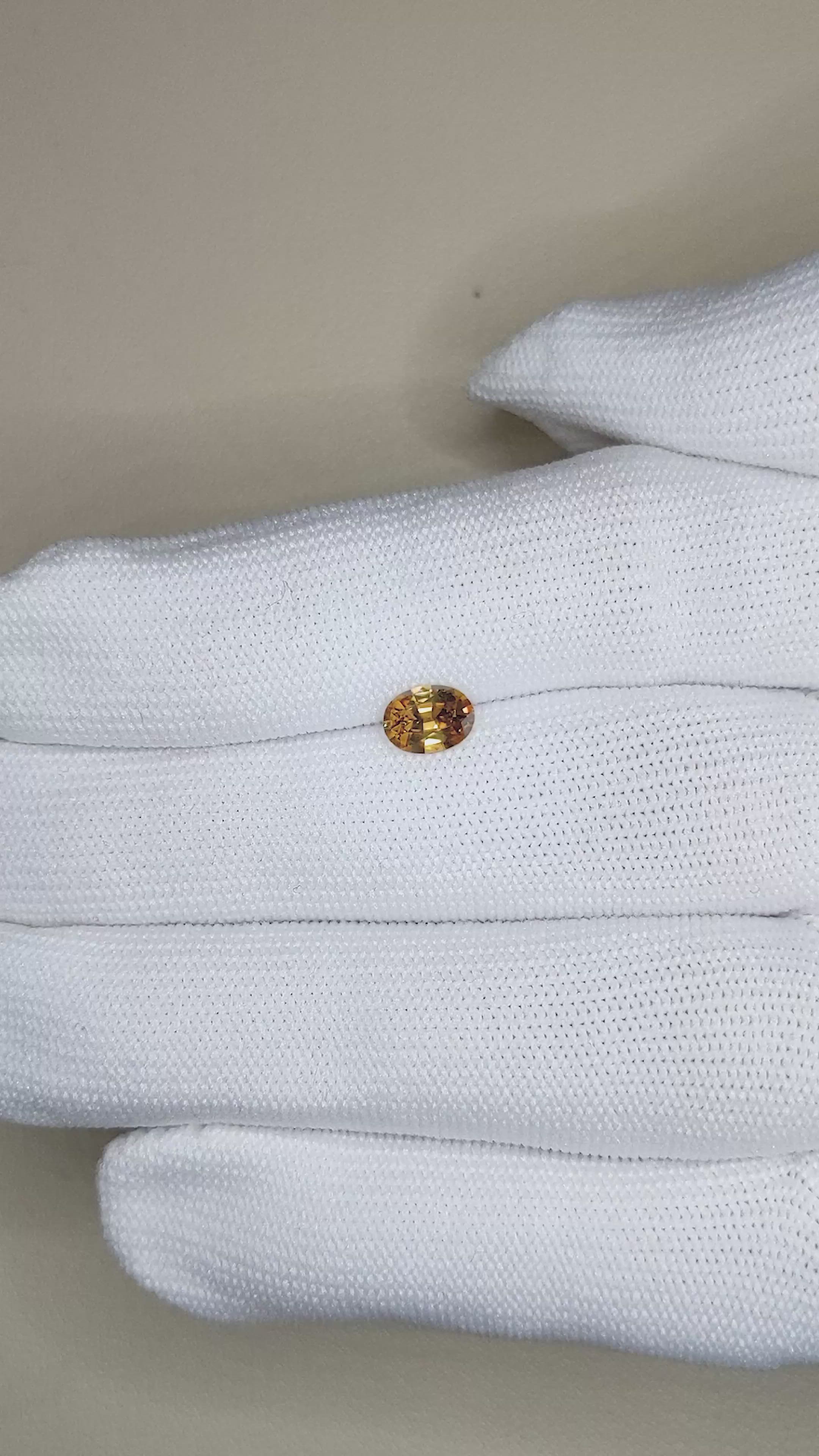 1.00 Ct. Zircon from Tanzania Size Video