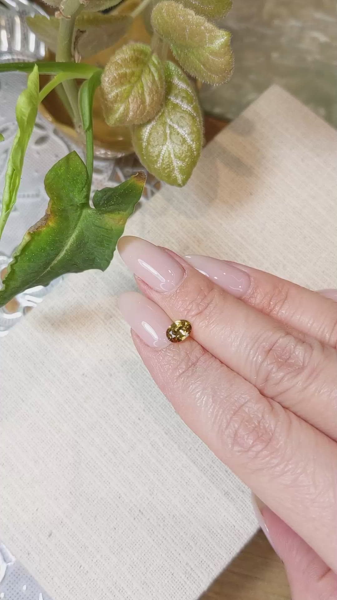 1.00 Ct. Zircon from Tanzania Size Video