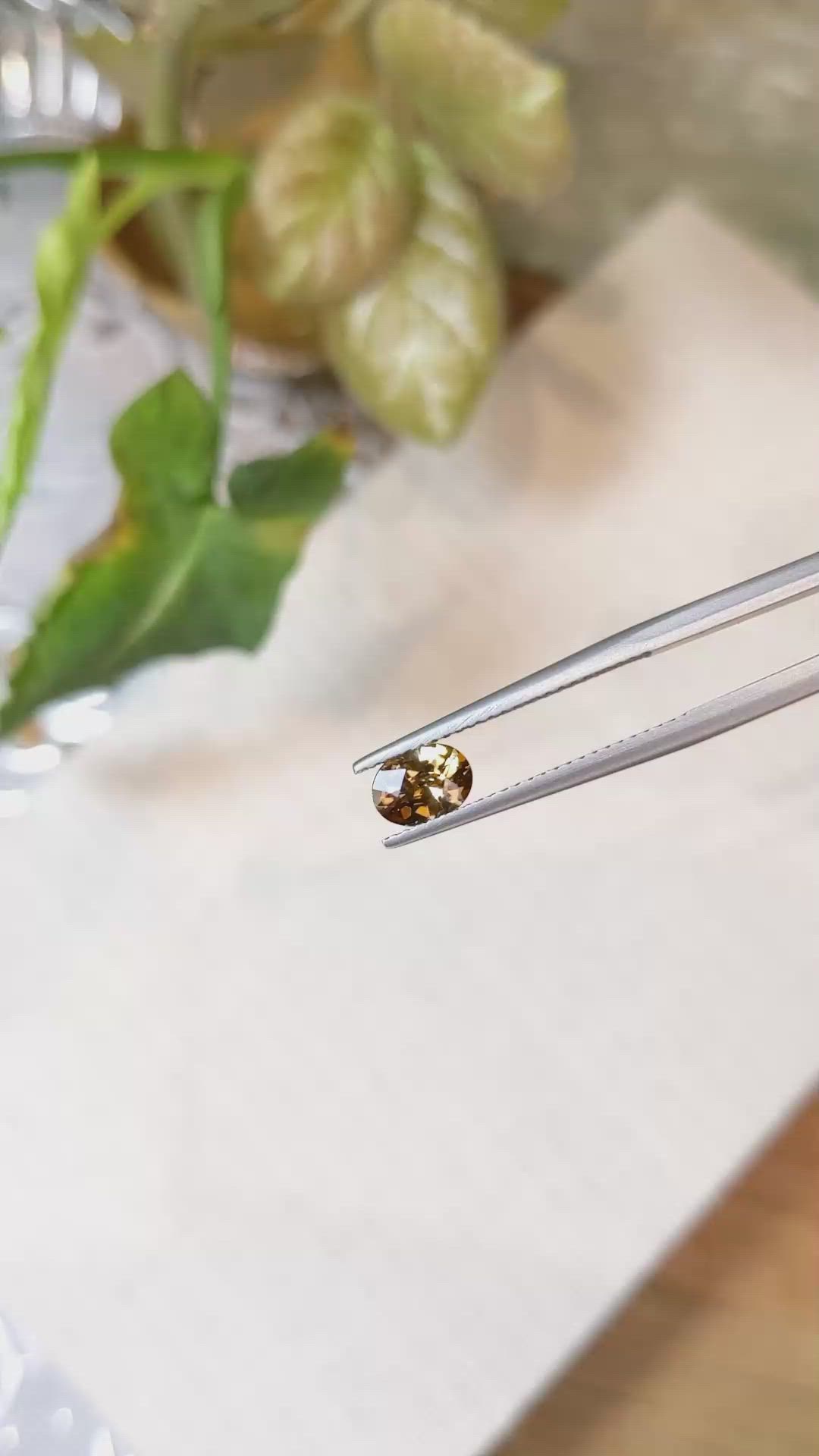 0.93 Ct. Zircon from Tanzania Size Video