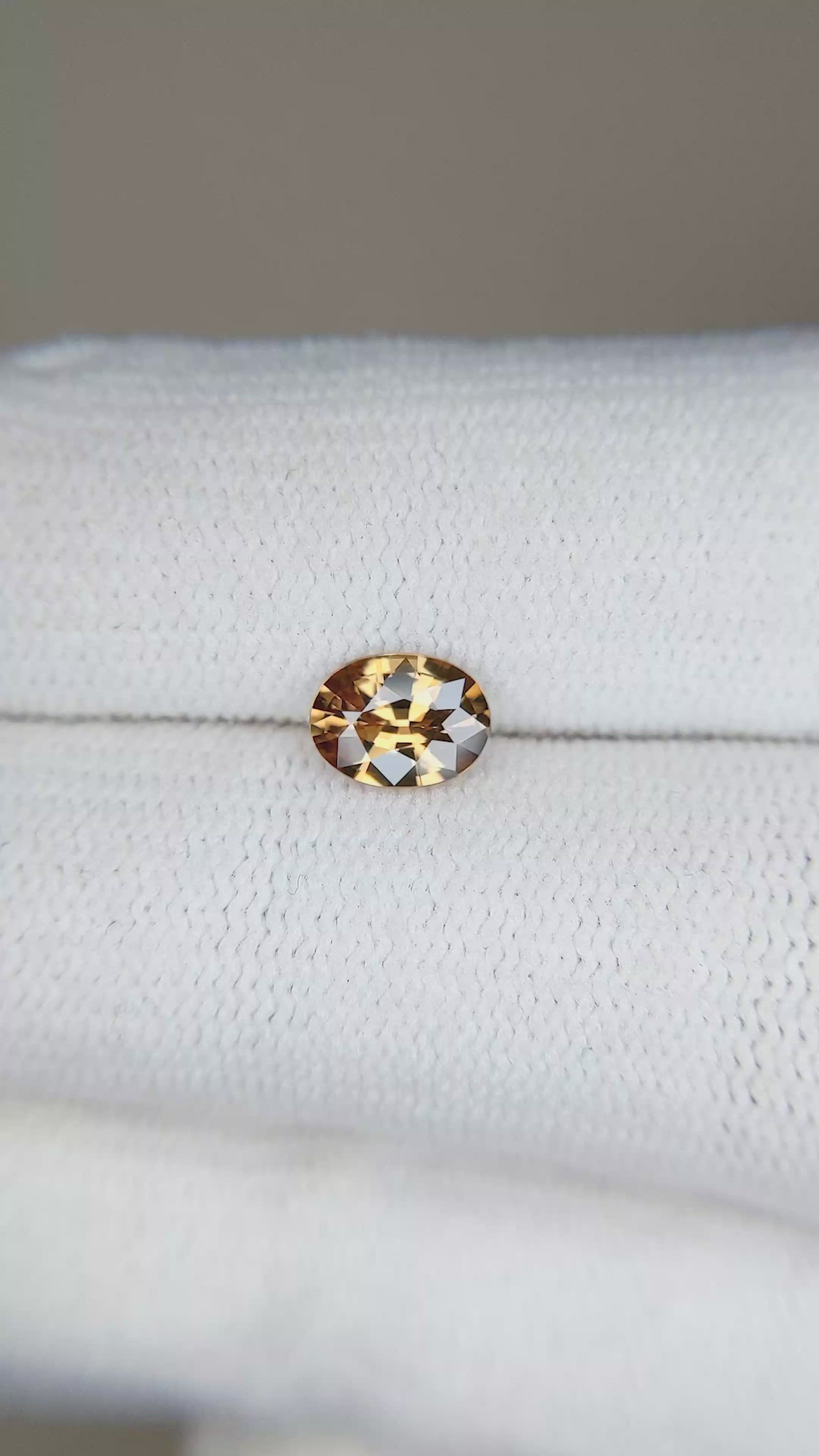 0.93 Ct. Zircon from Tanzania Size Video