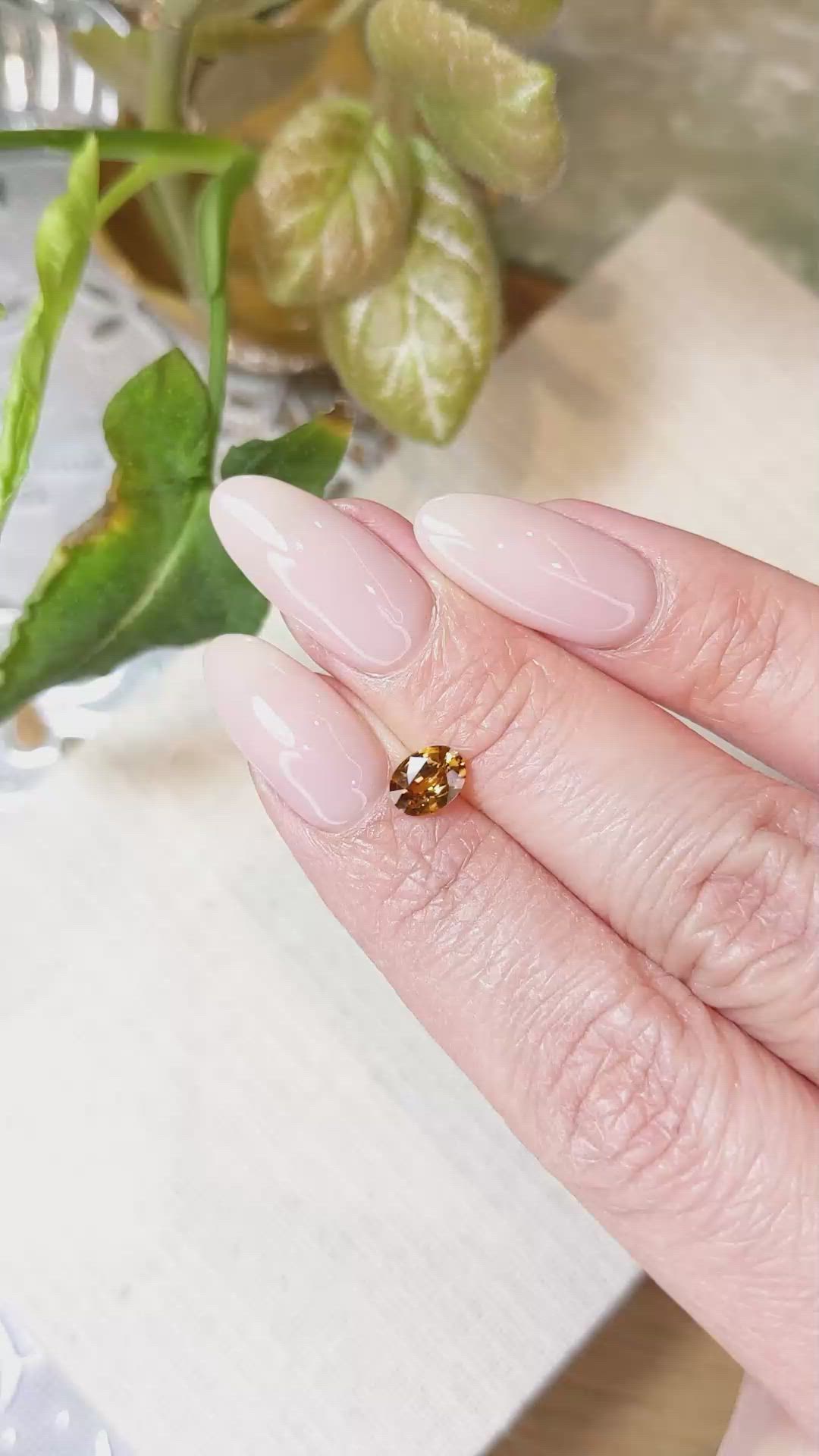 0.89 Ct. Zircon from Tanzania Size Video