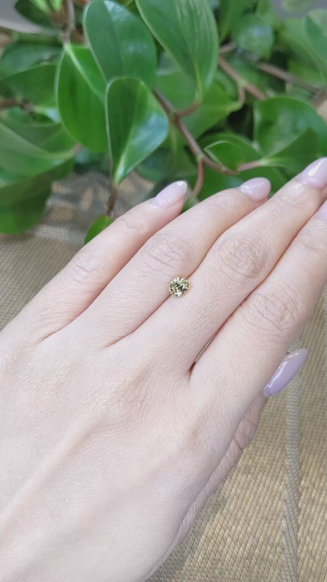 1.00 Ct. Zircon from Tanzania Size Video