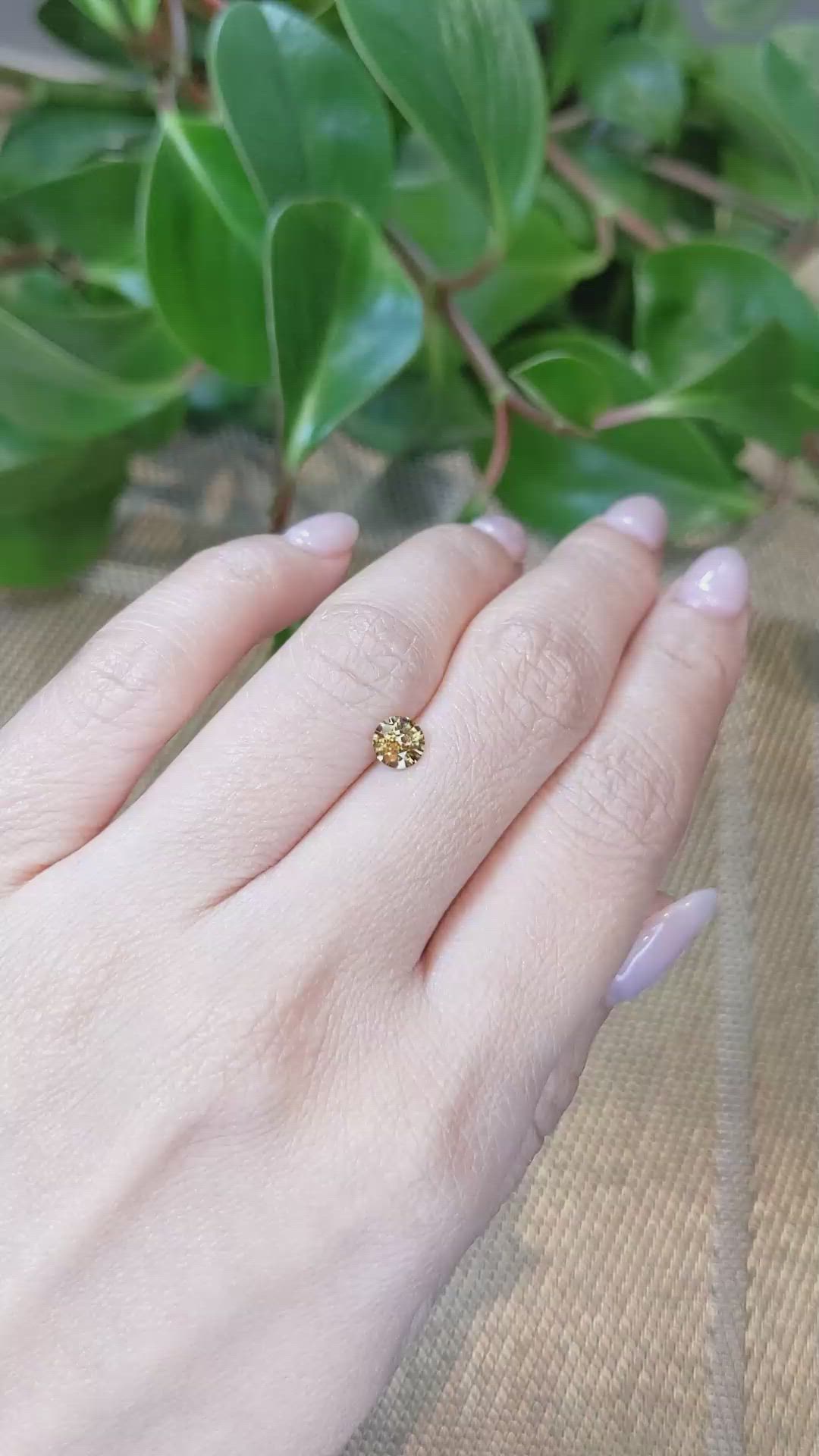 0.70 Ct. Zircon from Tanzania Size Video