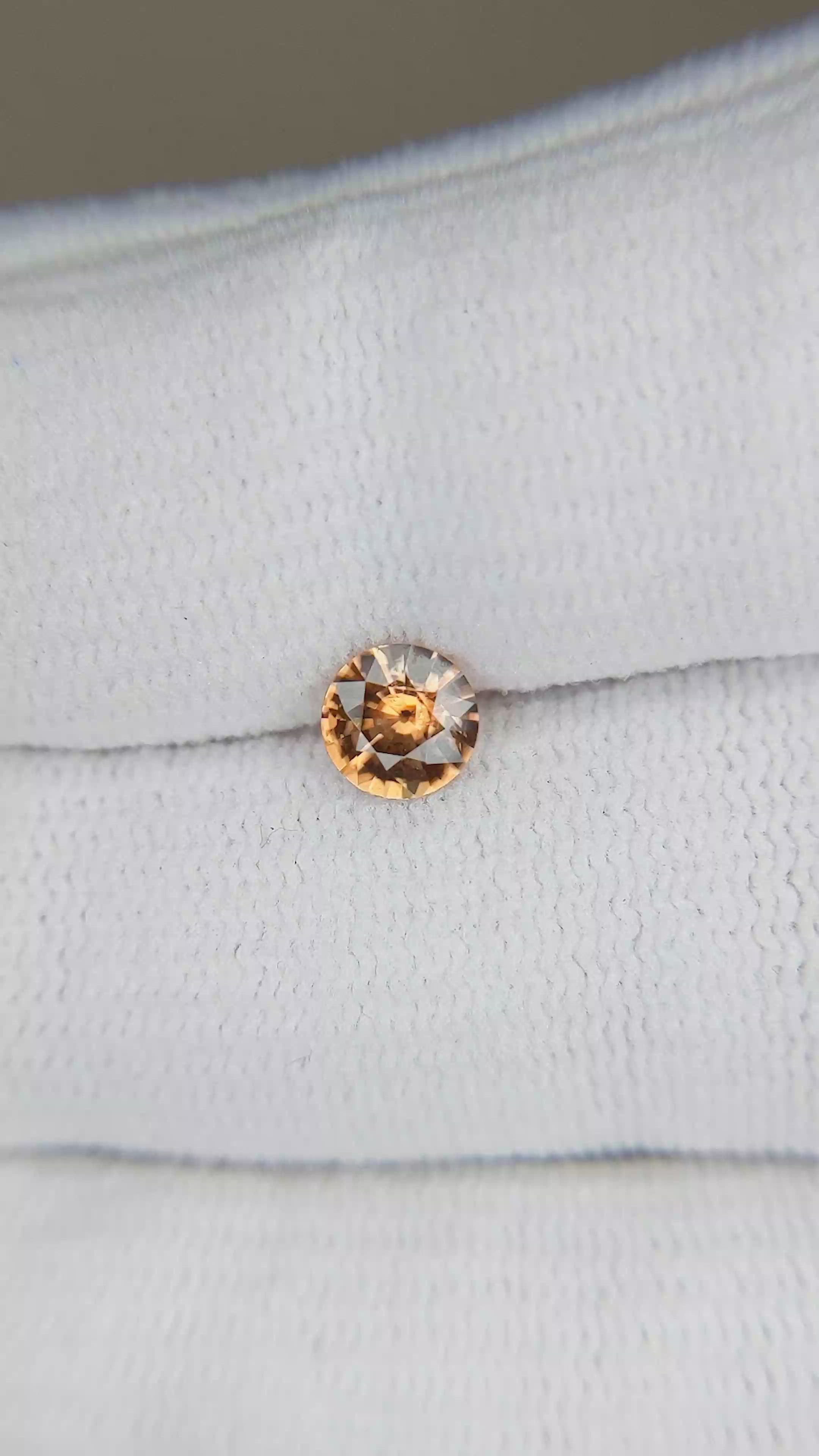 0.70 Ct. Zircon from Tanzania Size Video