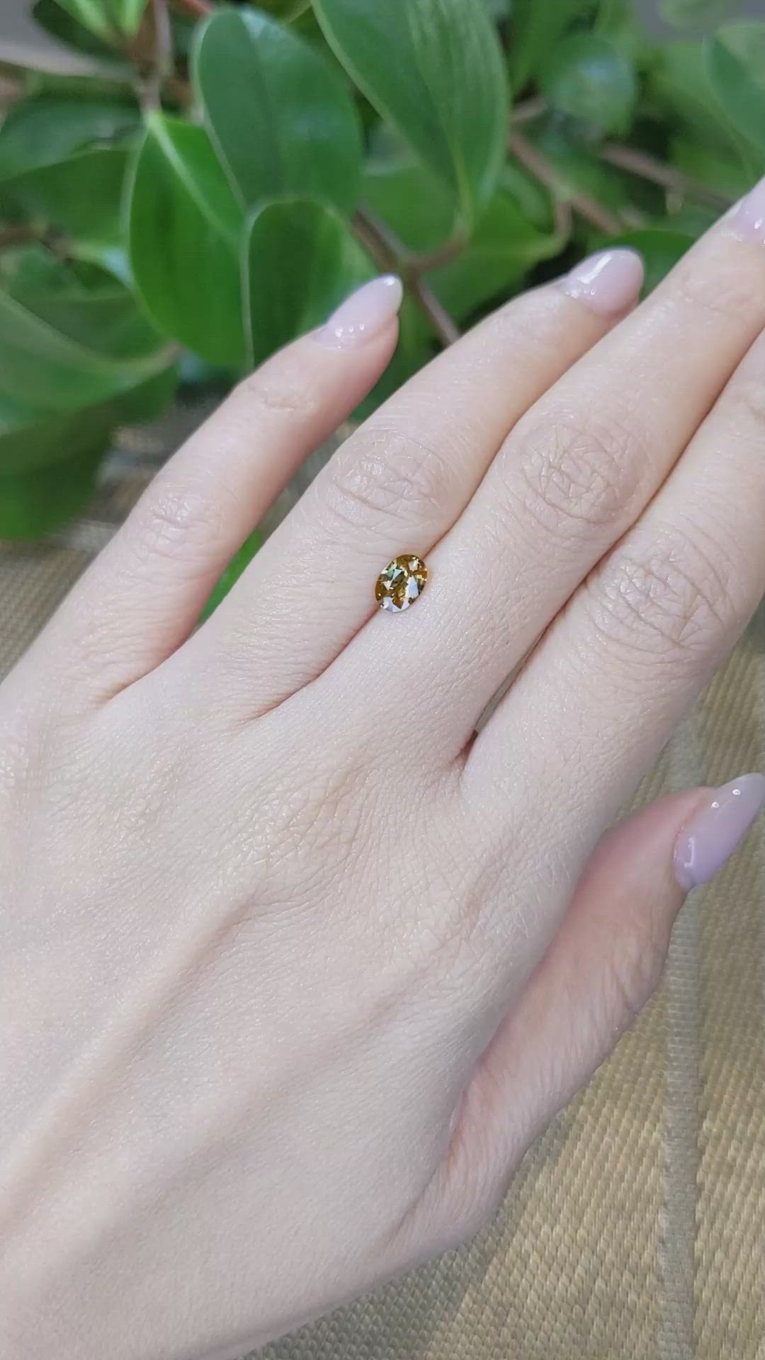 0.92 Ct. Zircon from Tanzania Size Video