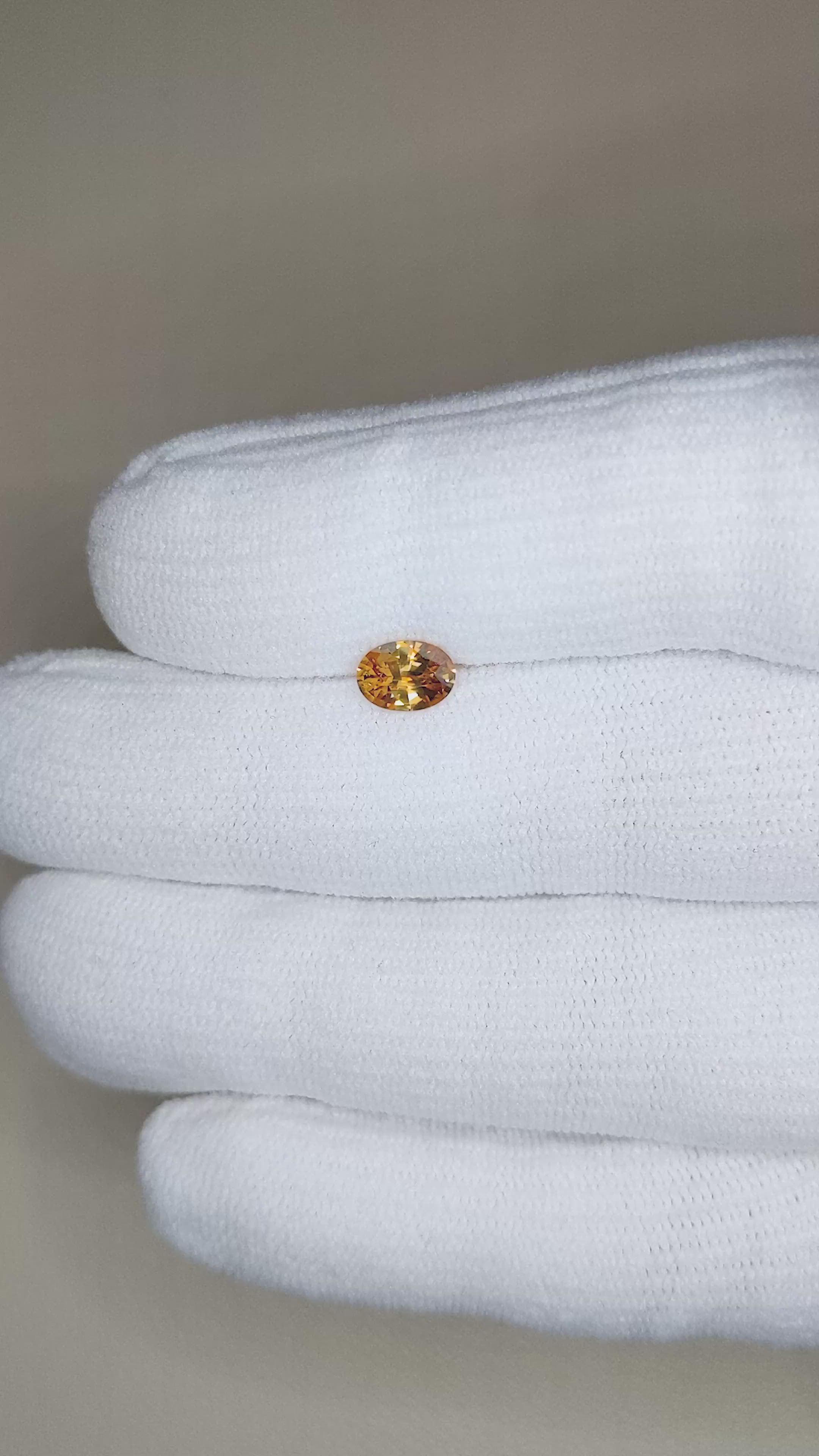 0.92 Ct. Zircon from Tanzania Size Video