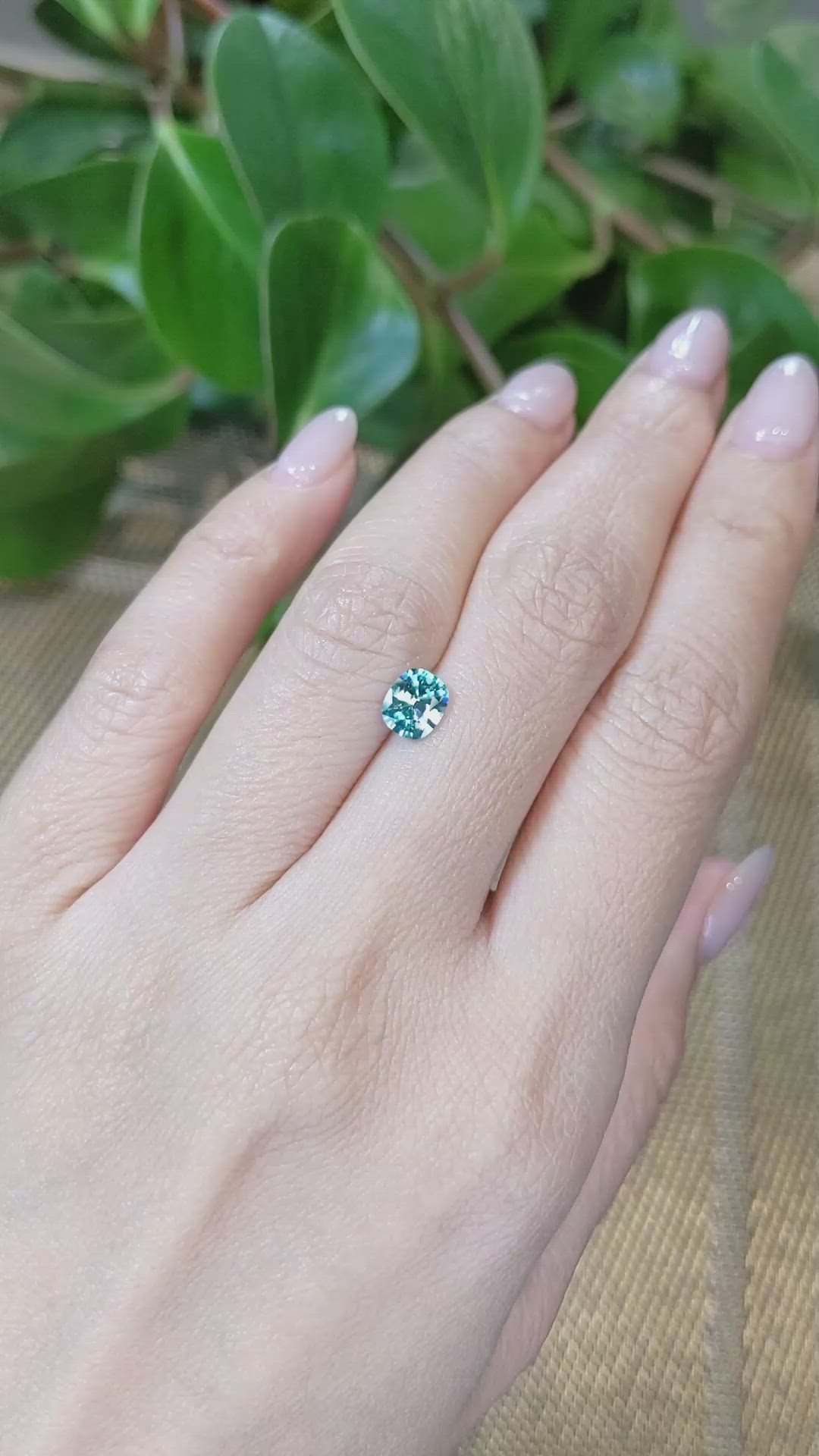 1.23 Ct. Zircon from Cambodia Size Video