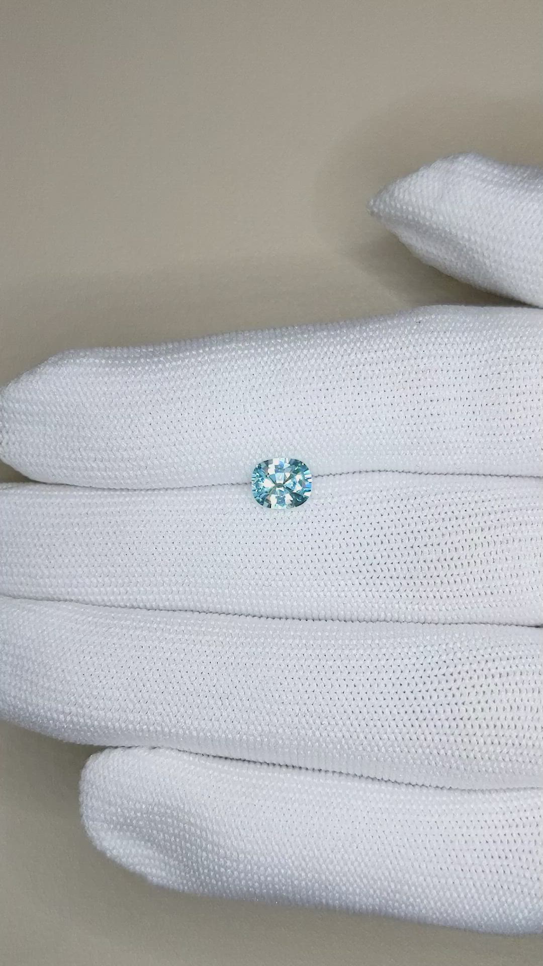 1.23 Ct. Zircon from Cambodia Size Video