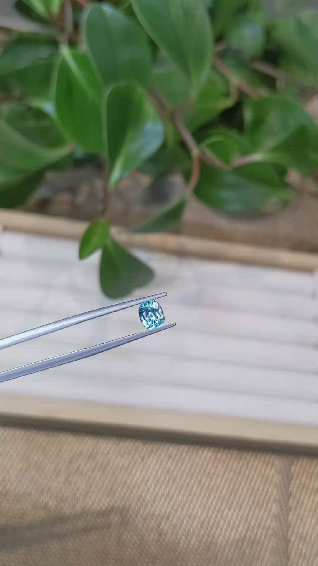 1.24 Ct. Zircon from Cambodia Size Video