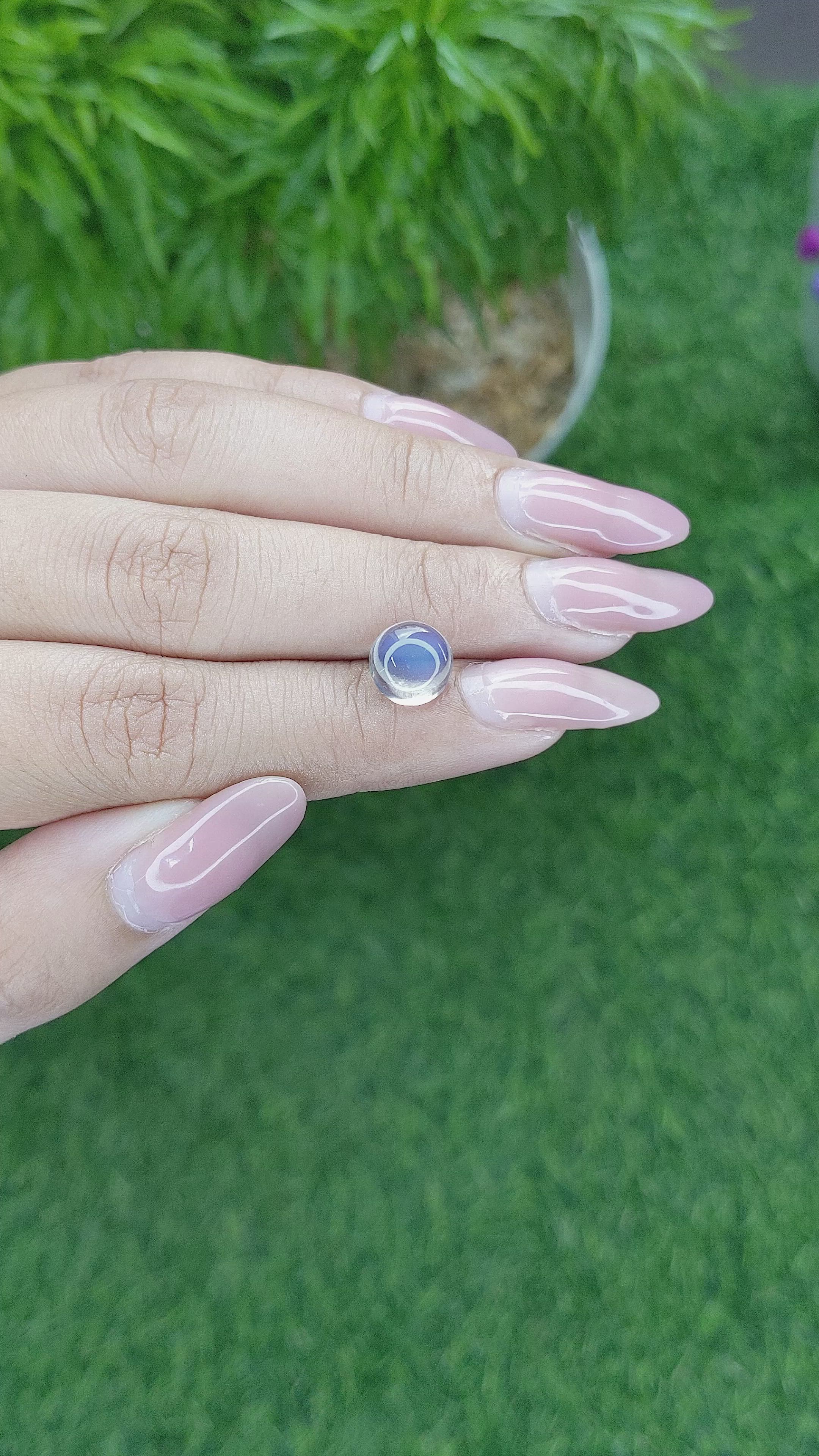 2.32 Ct. Cabochon Moonstone from Madagascar Size Video