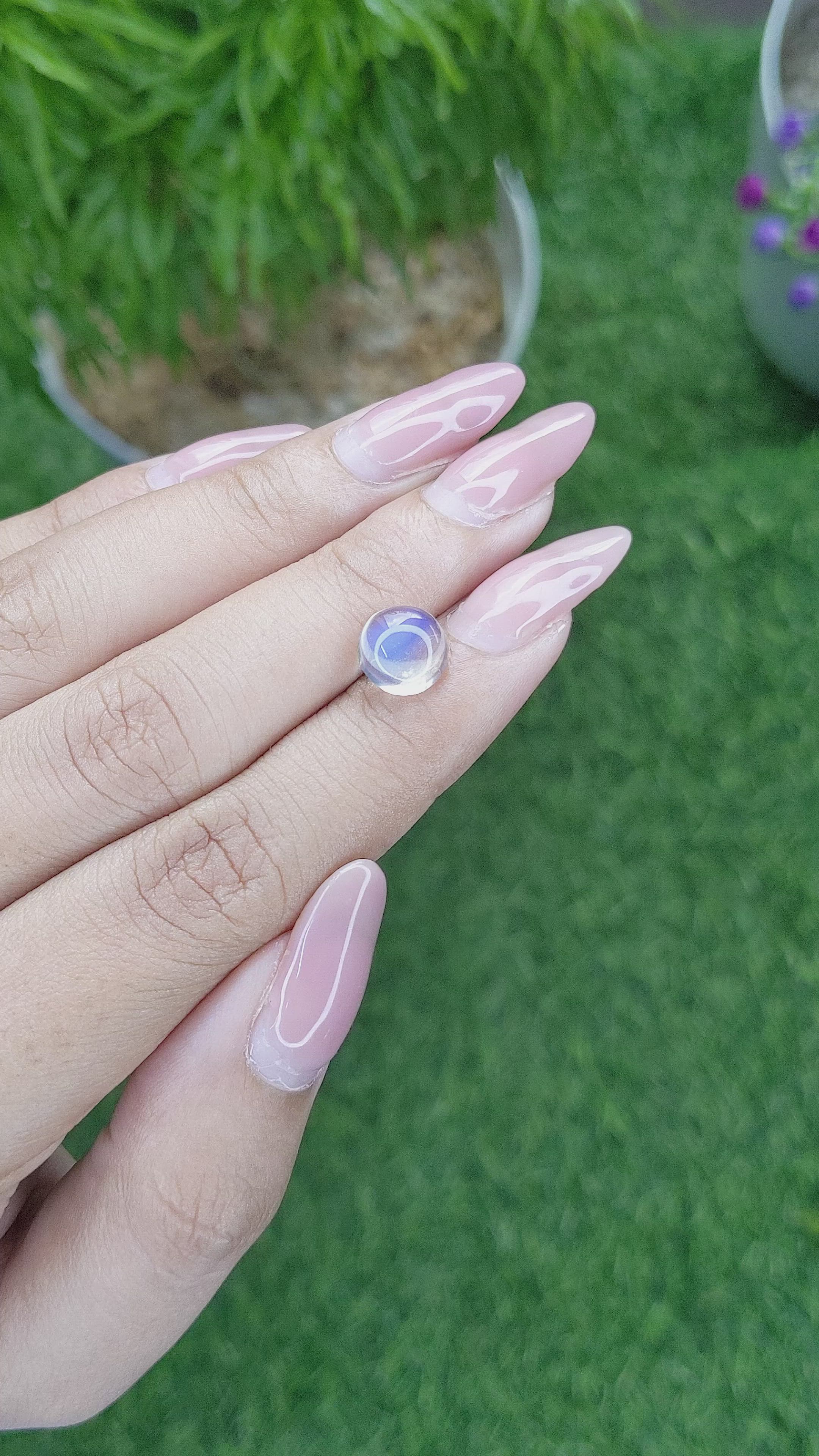 2.32 Ct. Cabochon Moonstone from Madagascar Size Video