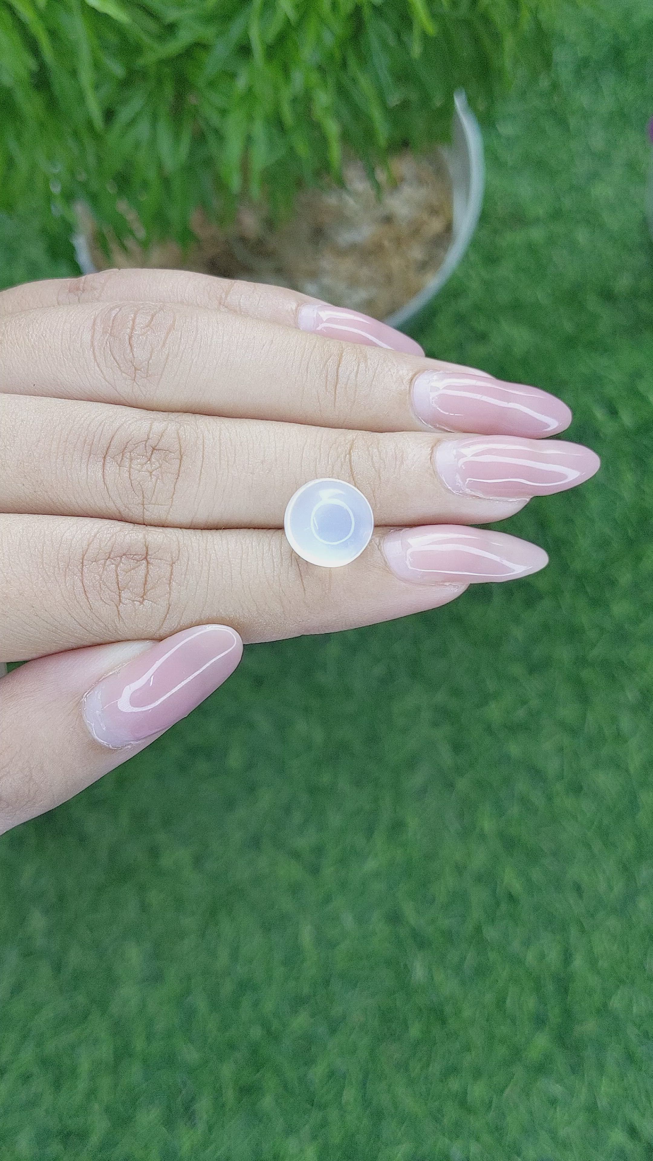 6.38 Ct. Cabochon Moonstone from Madagascar Size Video