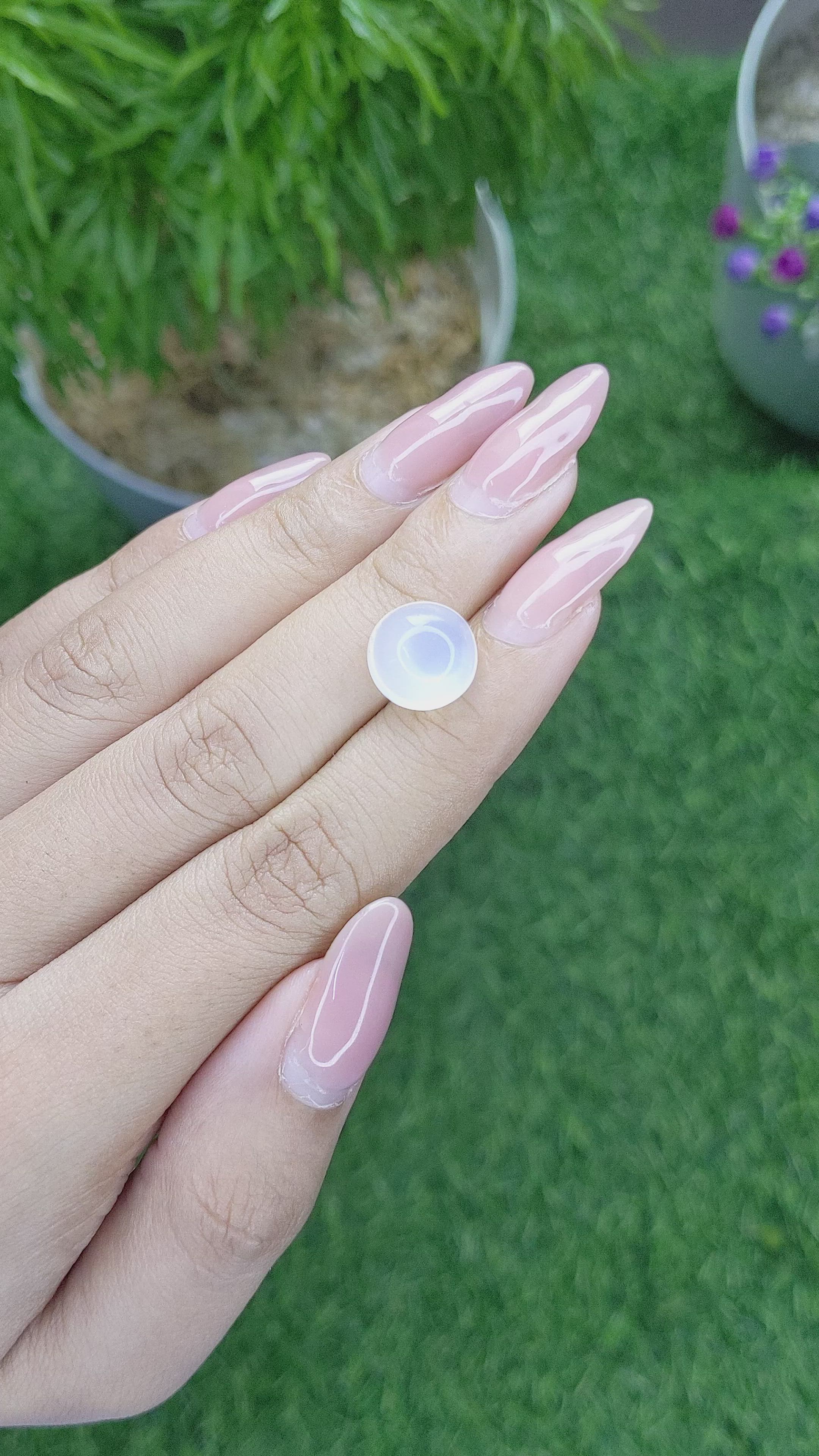 6.38 Ct. Cabochon Moonstone from Madagascar Size Video