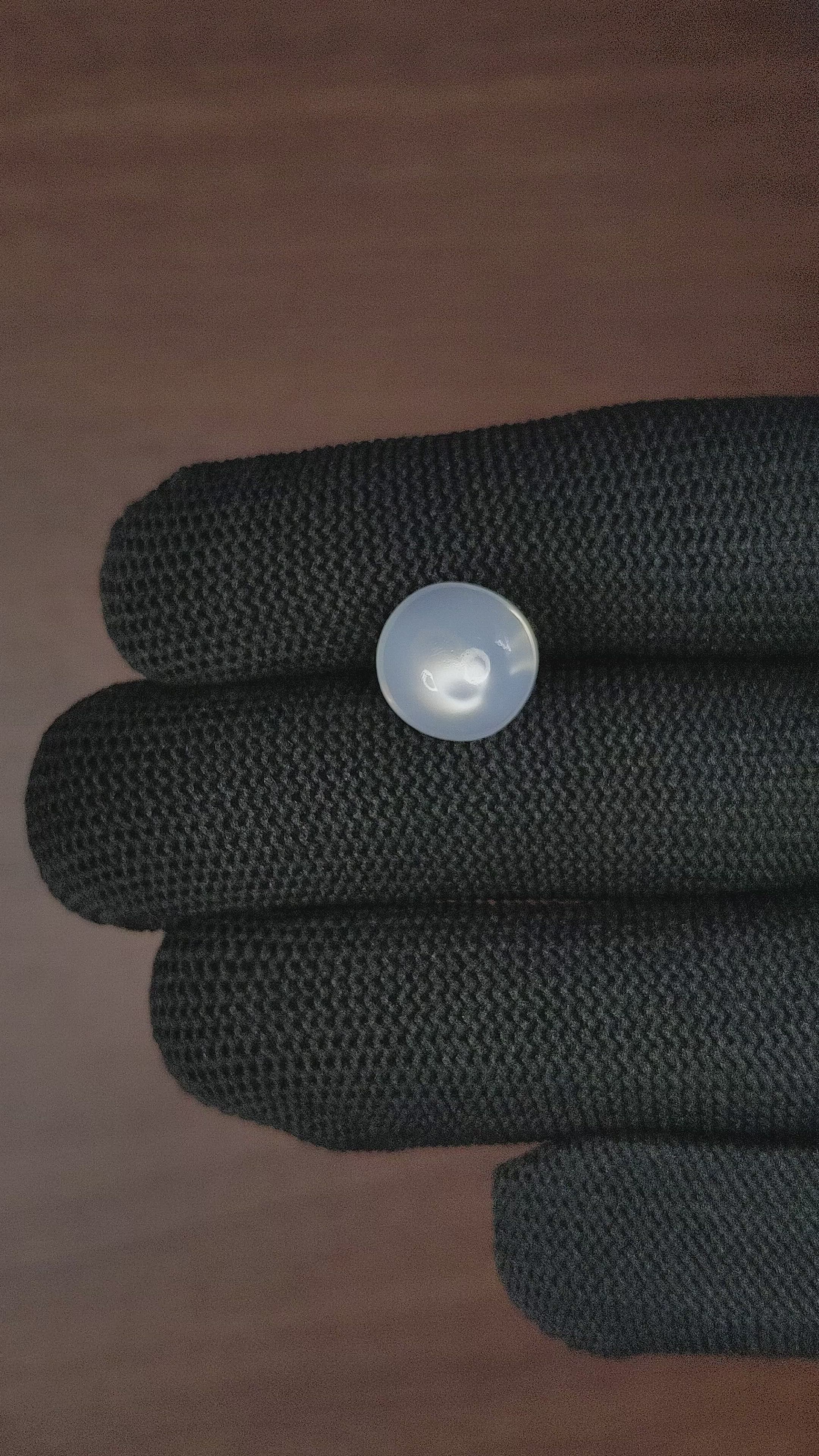 6.38 Ct. Cabochon Moonstone from Madagascar Size Video