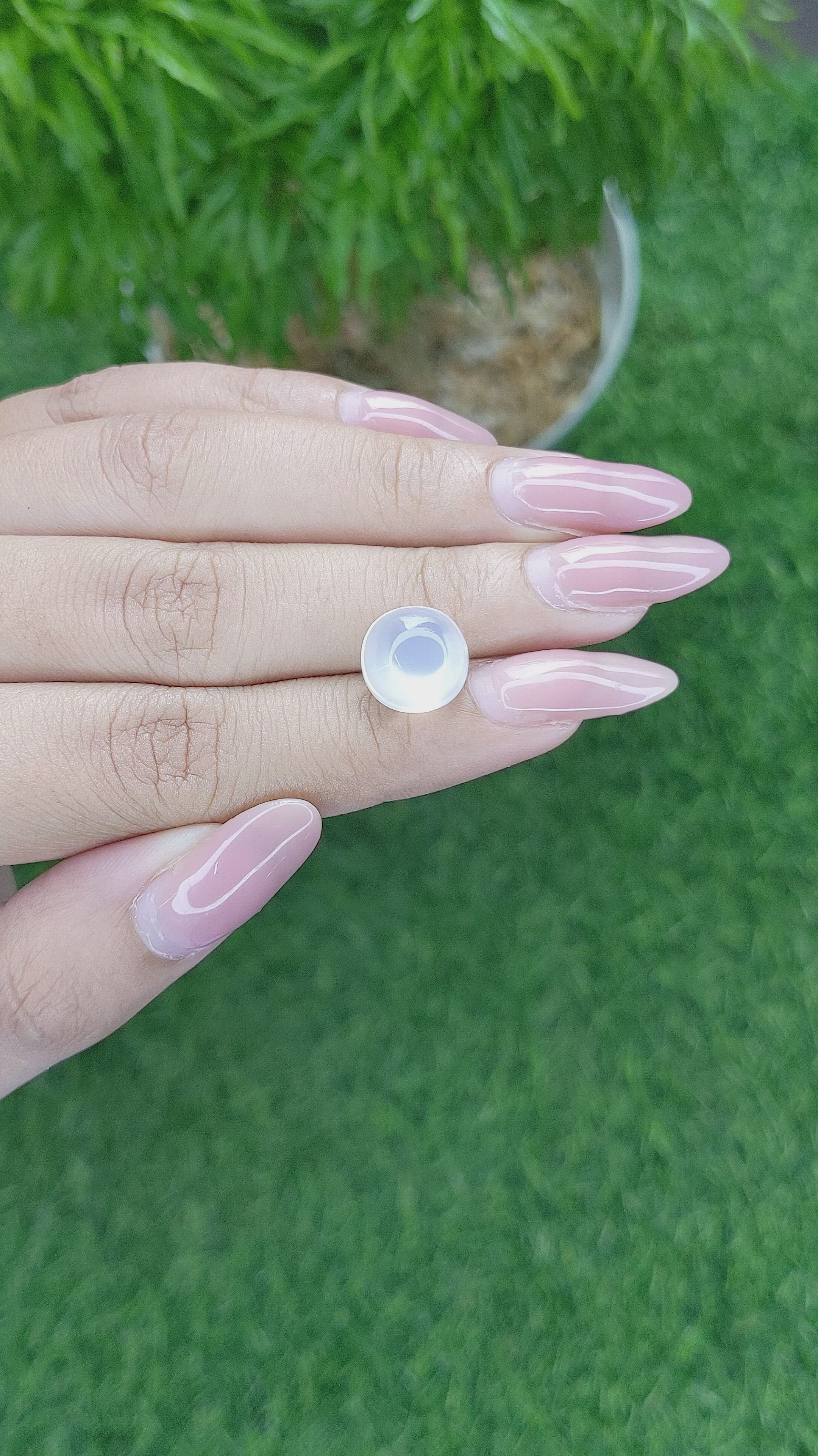 5.96 Ct. Cabochon Moonstone from Madagascar Size Video