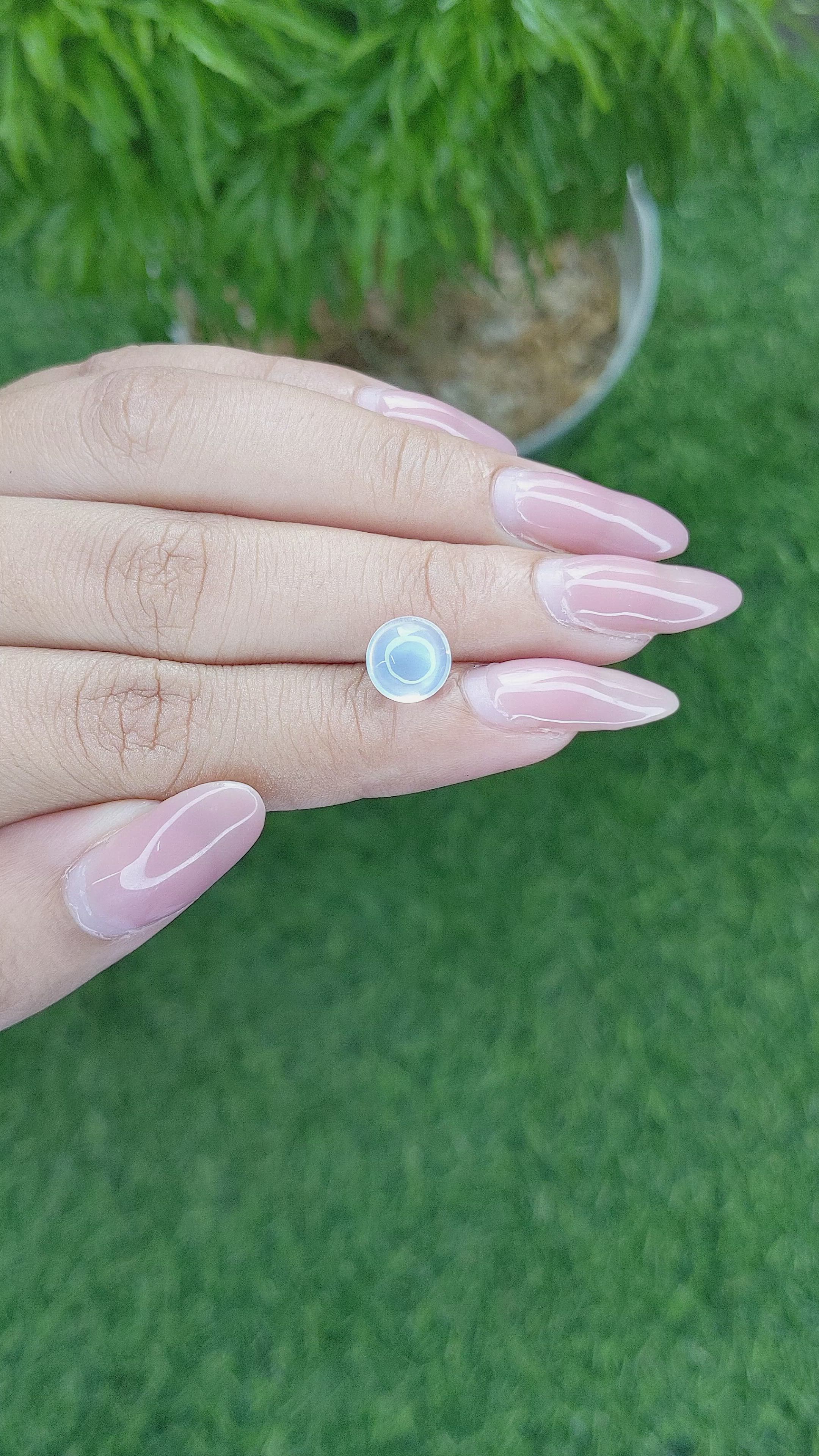 2.15 Ct. Cabochon Moonstone from Madagascar Size Video