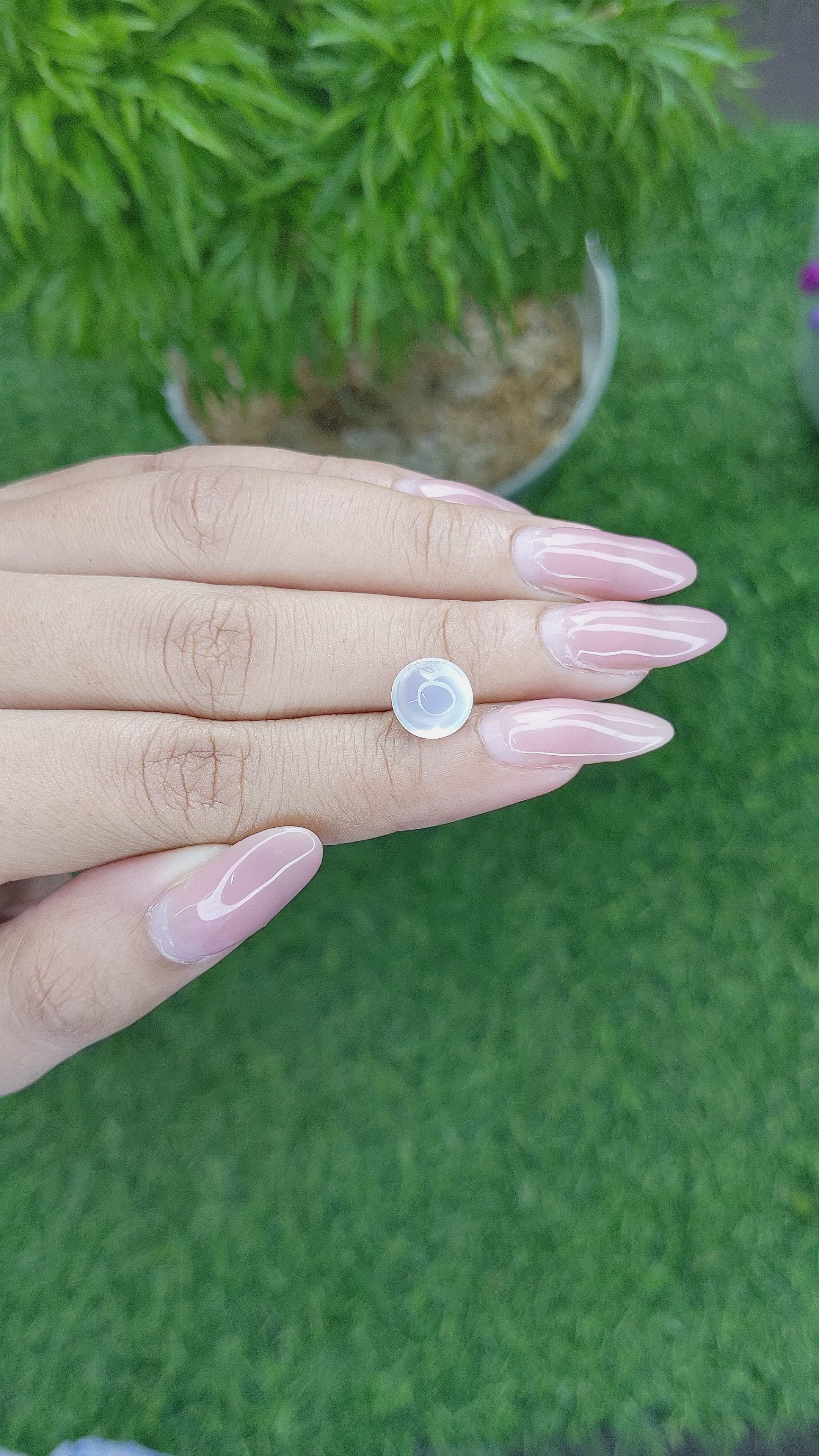 2.52 Ct. Cabochon Moonstone from Madagascar Size Video