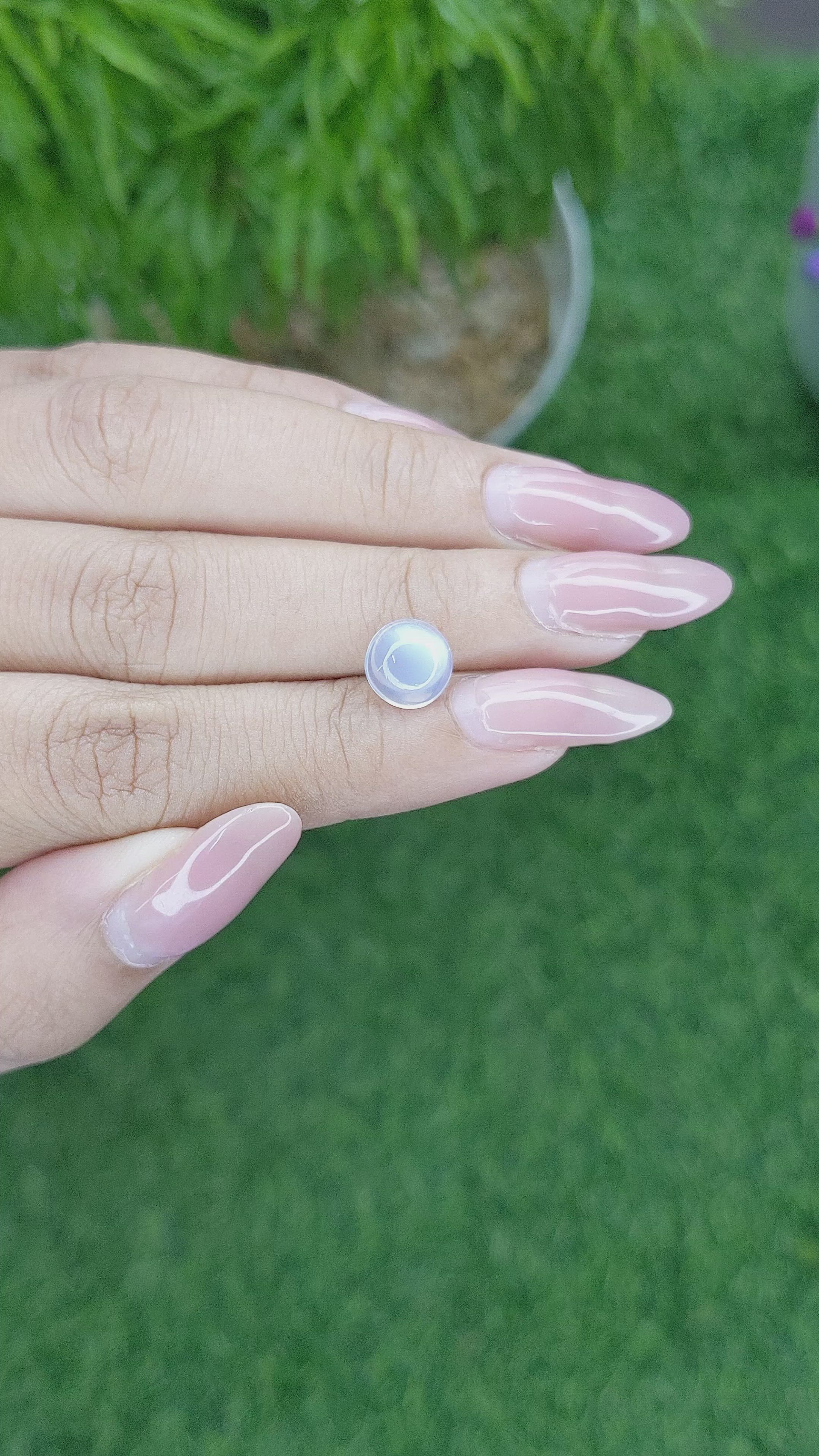 1.78 Ct. Cabochon Moonstone from Madagascar Size Video