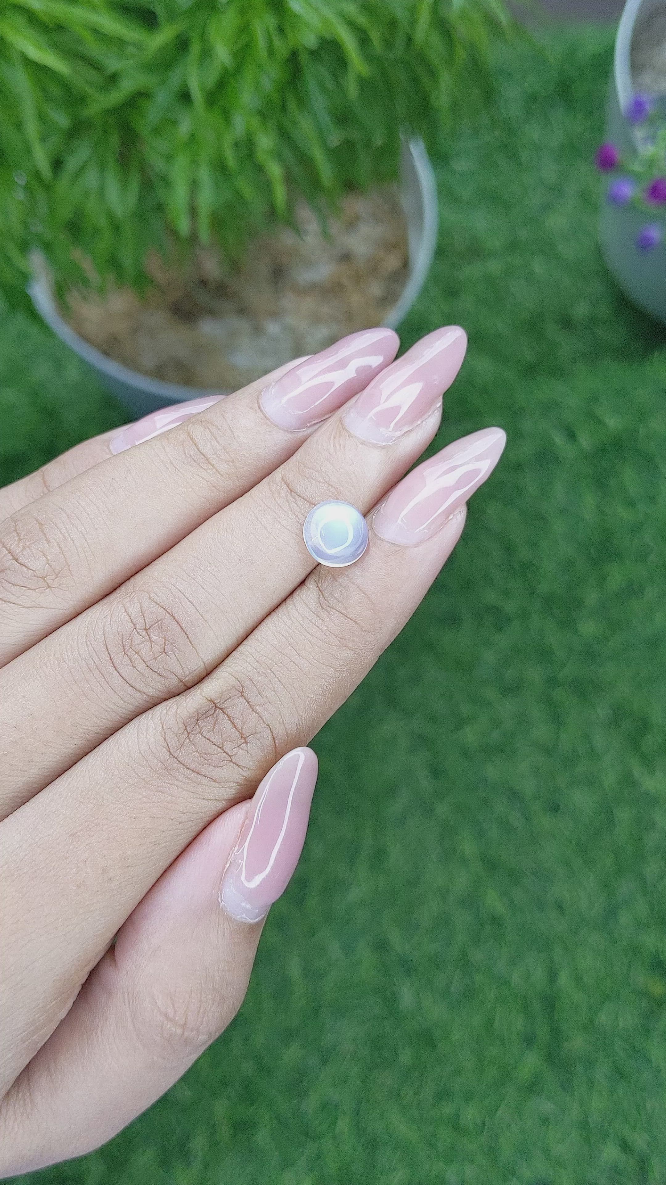 1.78 Ct. Cabochon Moonstone from Madagascar Size Video