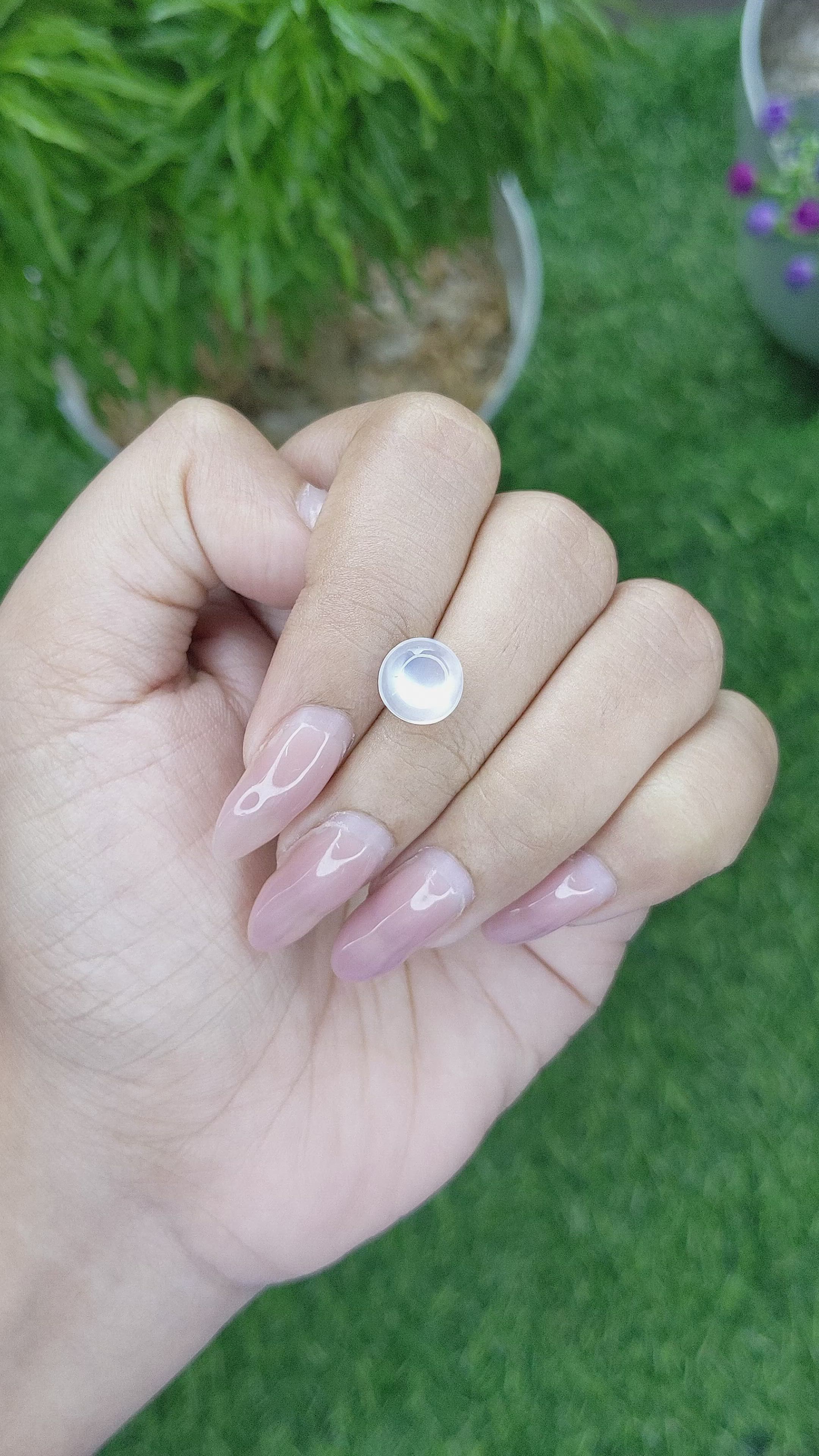 2.42 Ct. Cabochon Moonstone from Madagascar Size Video