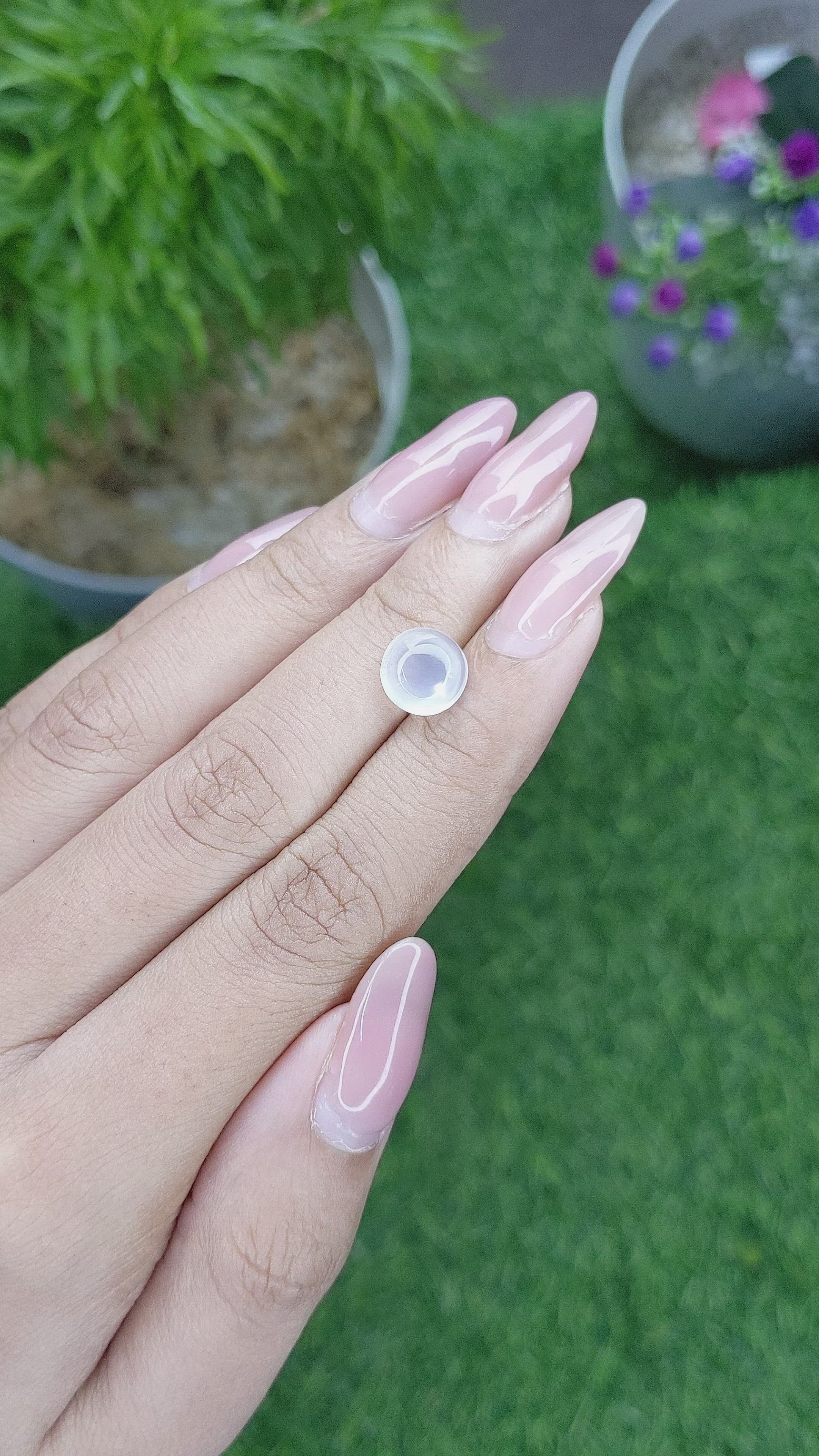 2.42 Ct. Cabochon Moonstone from Madagascar Size Video