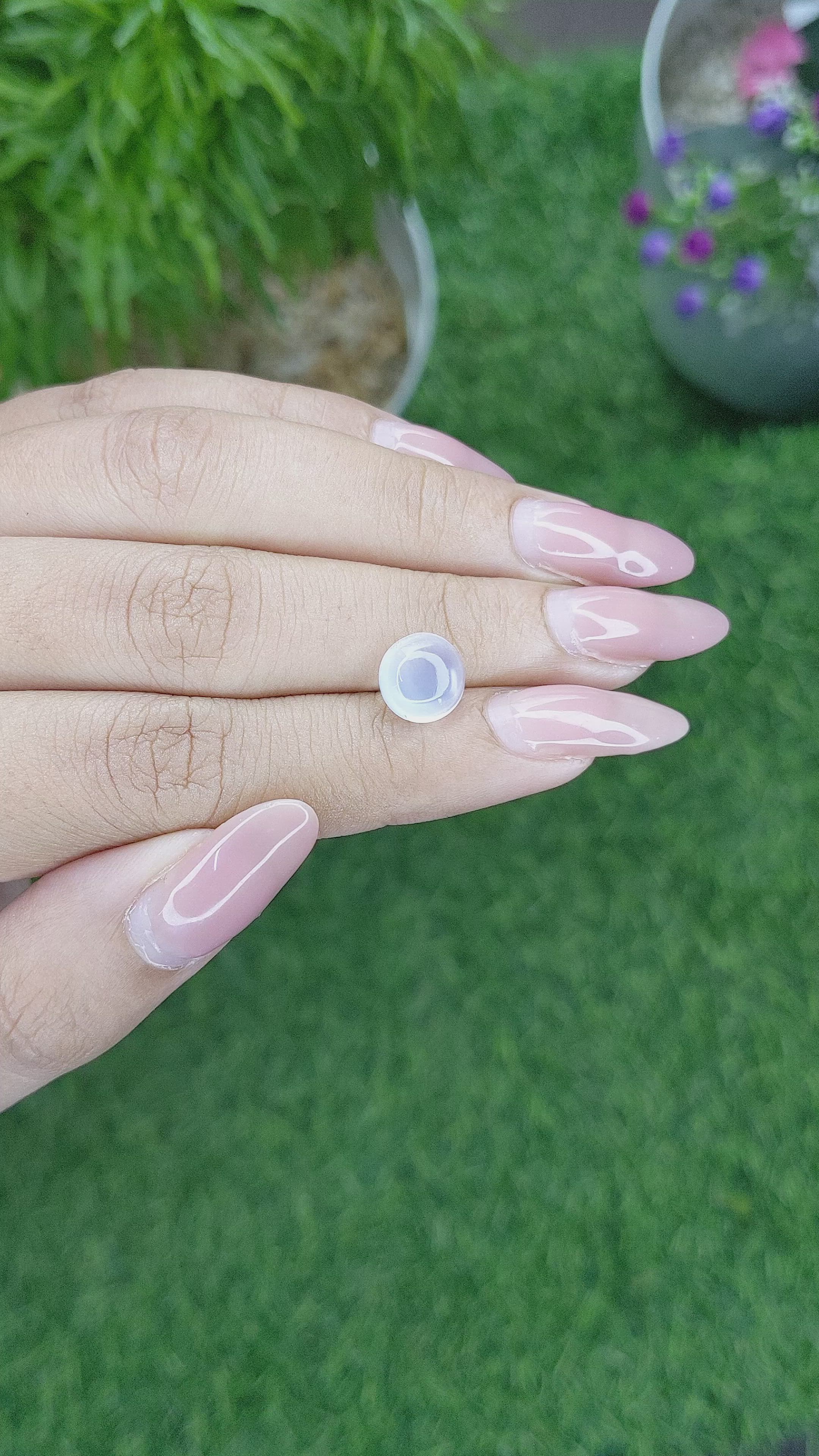 2.42 Ct. Cabochon Moonstone from Madagascar Size Video