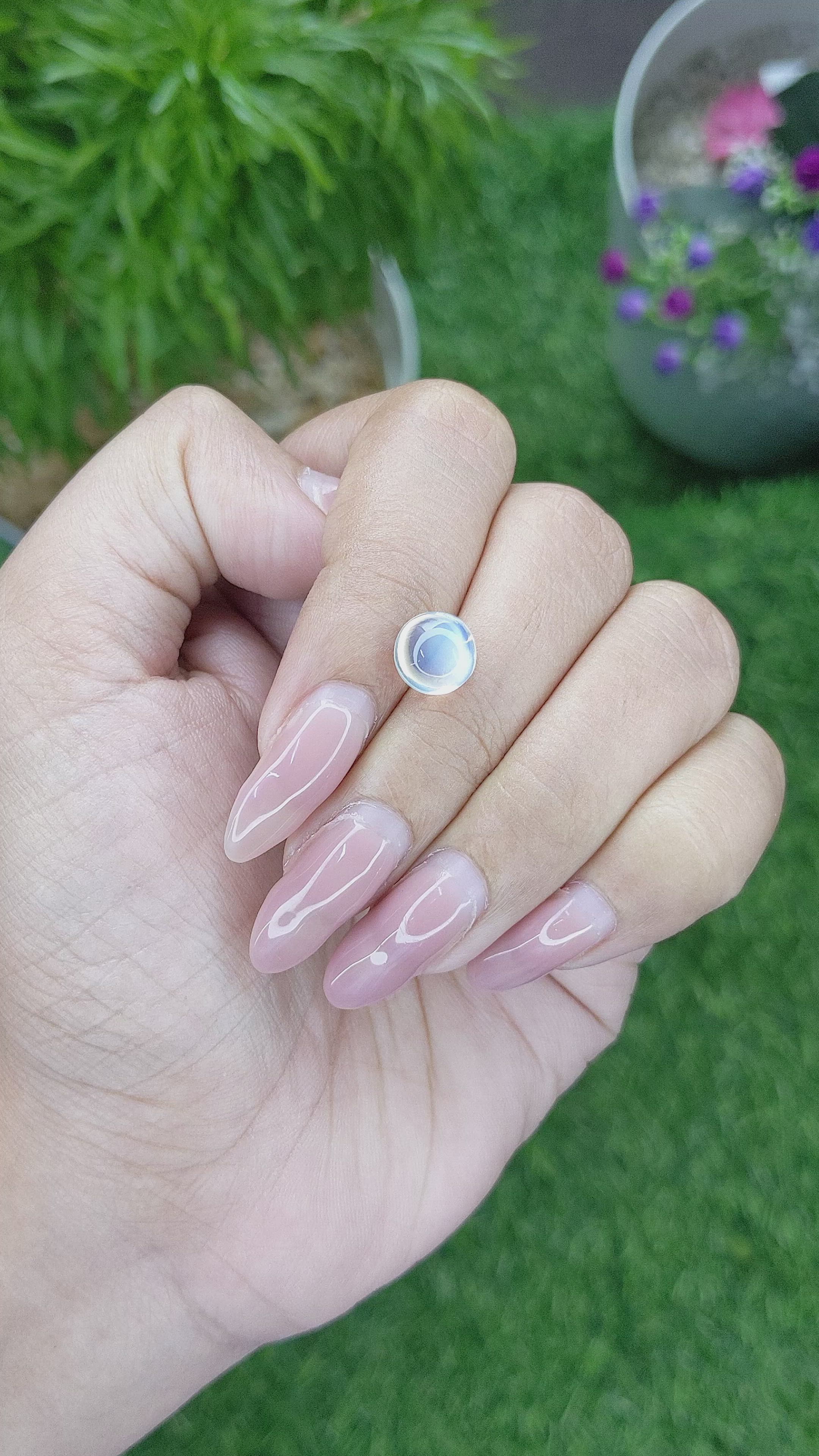 2.24 Ct. Cabochon Moonstone from Madagascar Size Video