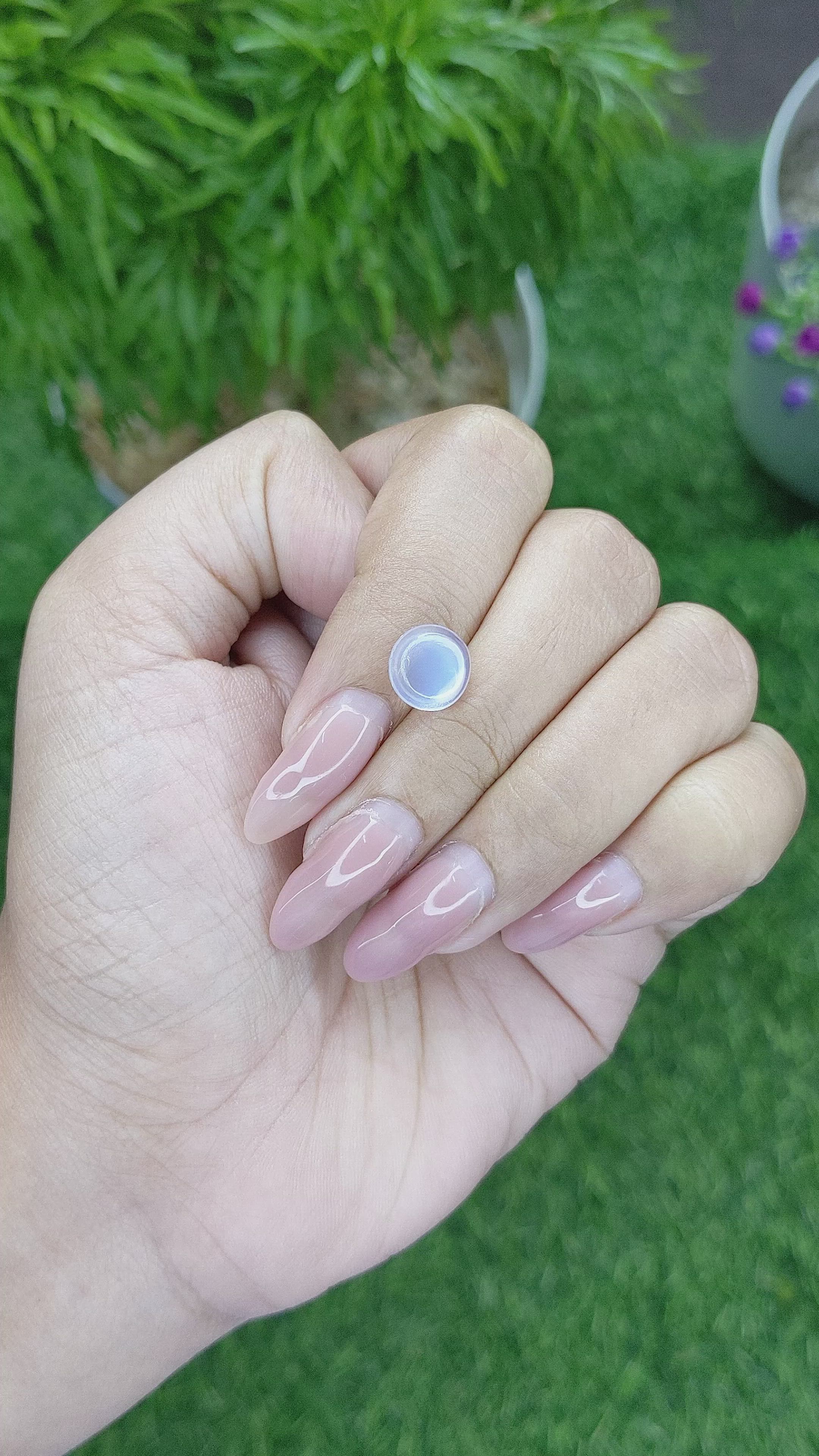 2.20 Ct. Cabochon Moonstone from Madagascar Size Video