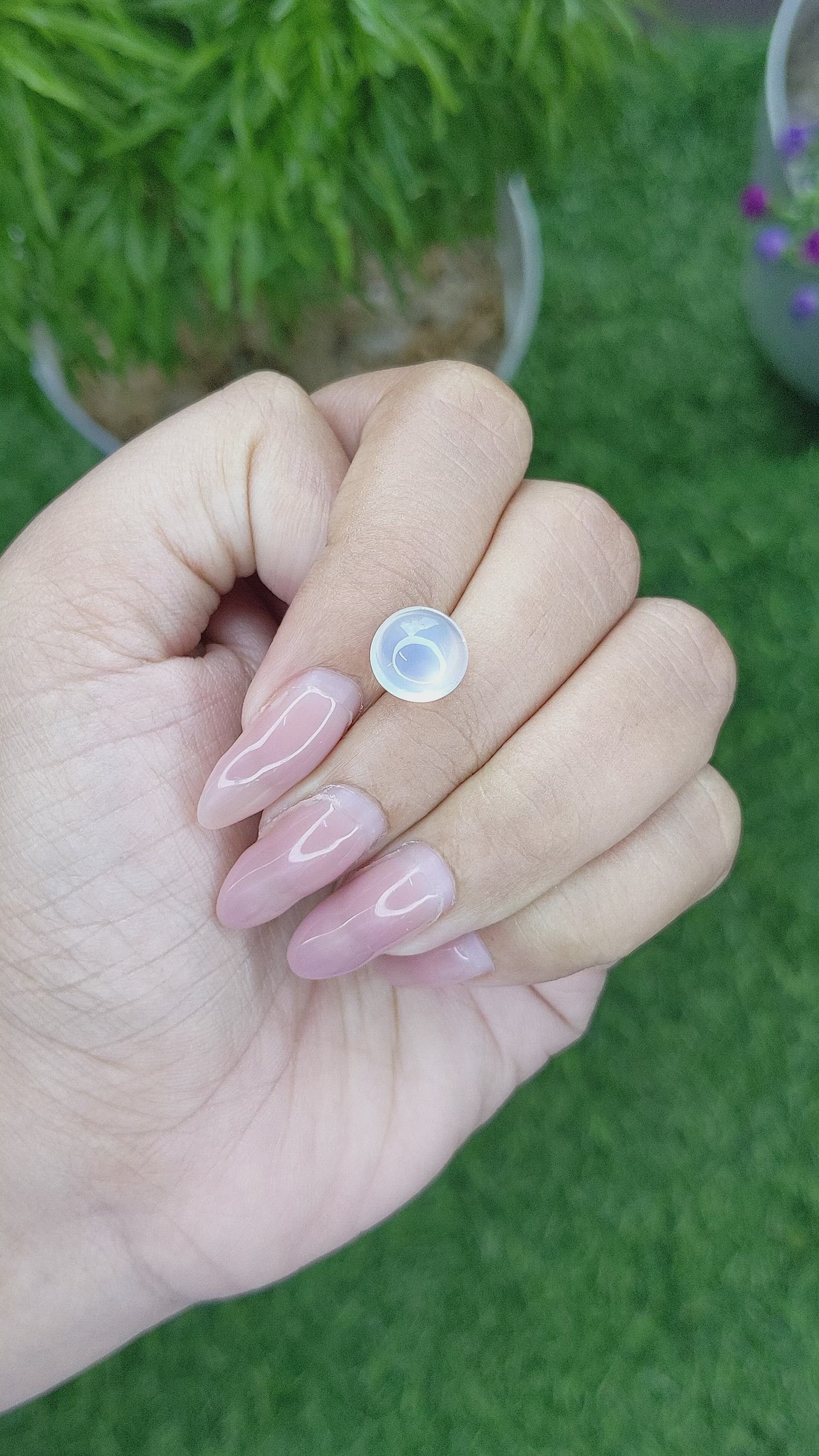 3.28 Ct. Cabochon Moonstone from Madagascar Size Video