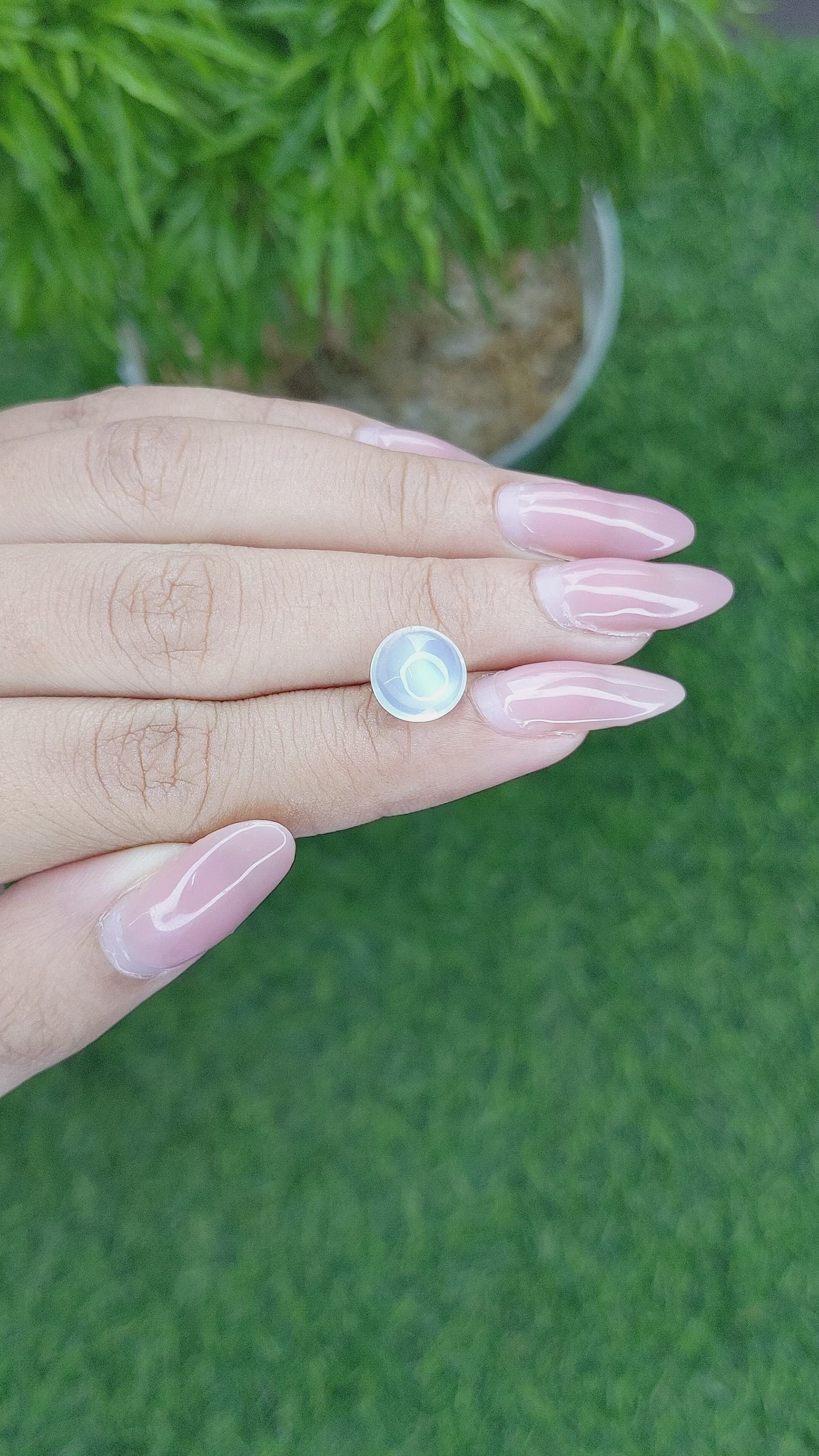 3.28 Ct. Cabochon Moonstone from Madagascar Size Video