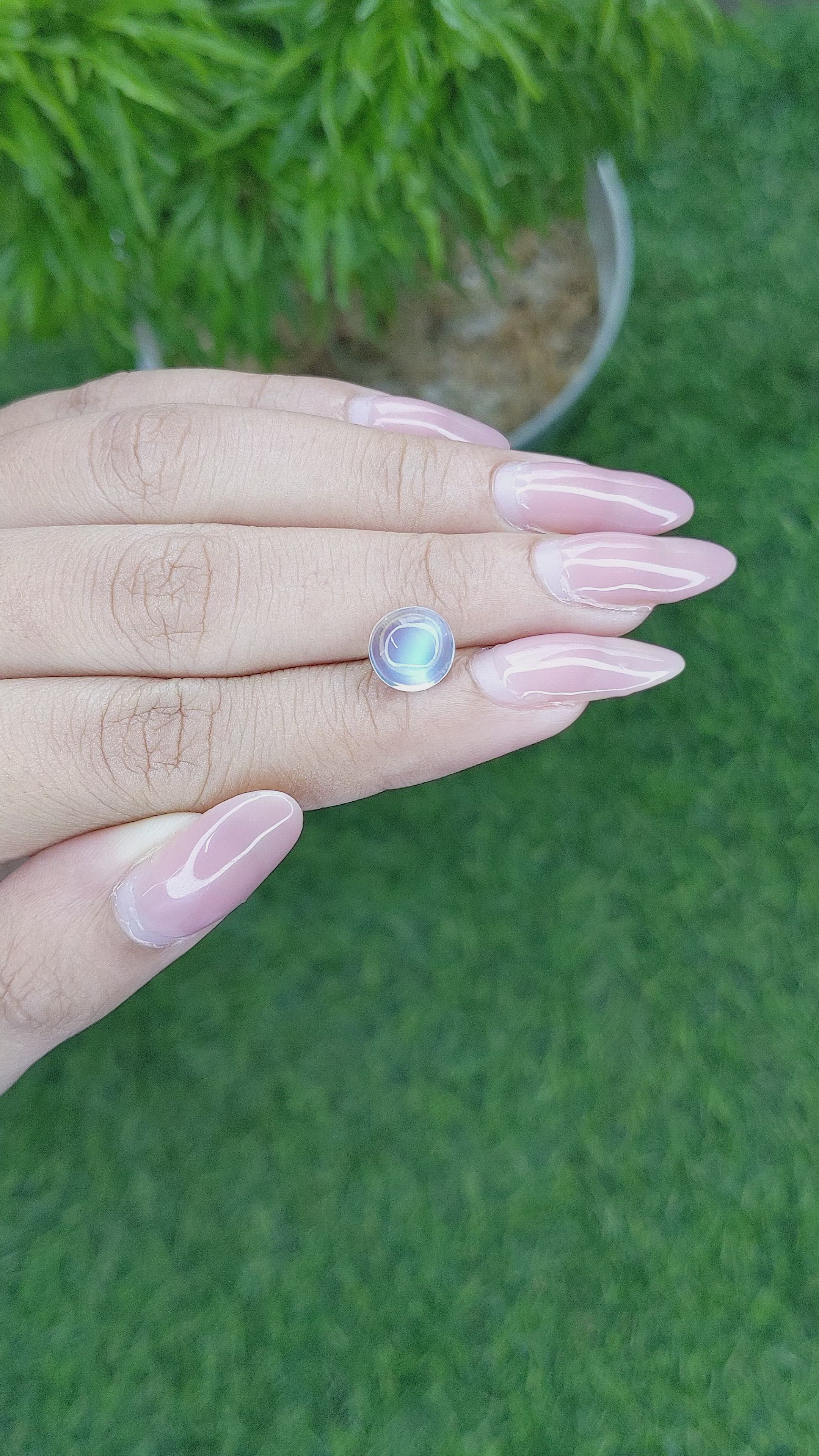 1.88 Ct. Cabochon Moonstone from Madagascar Size Video