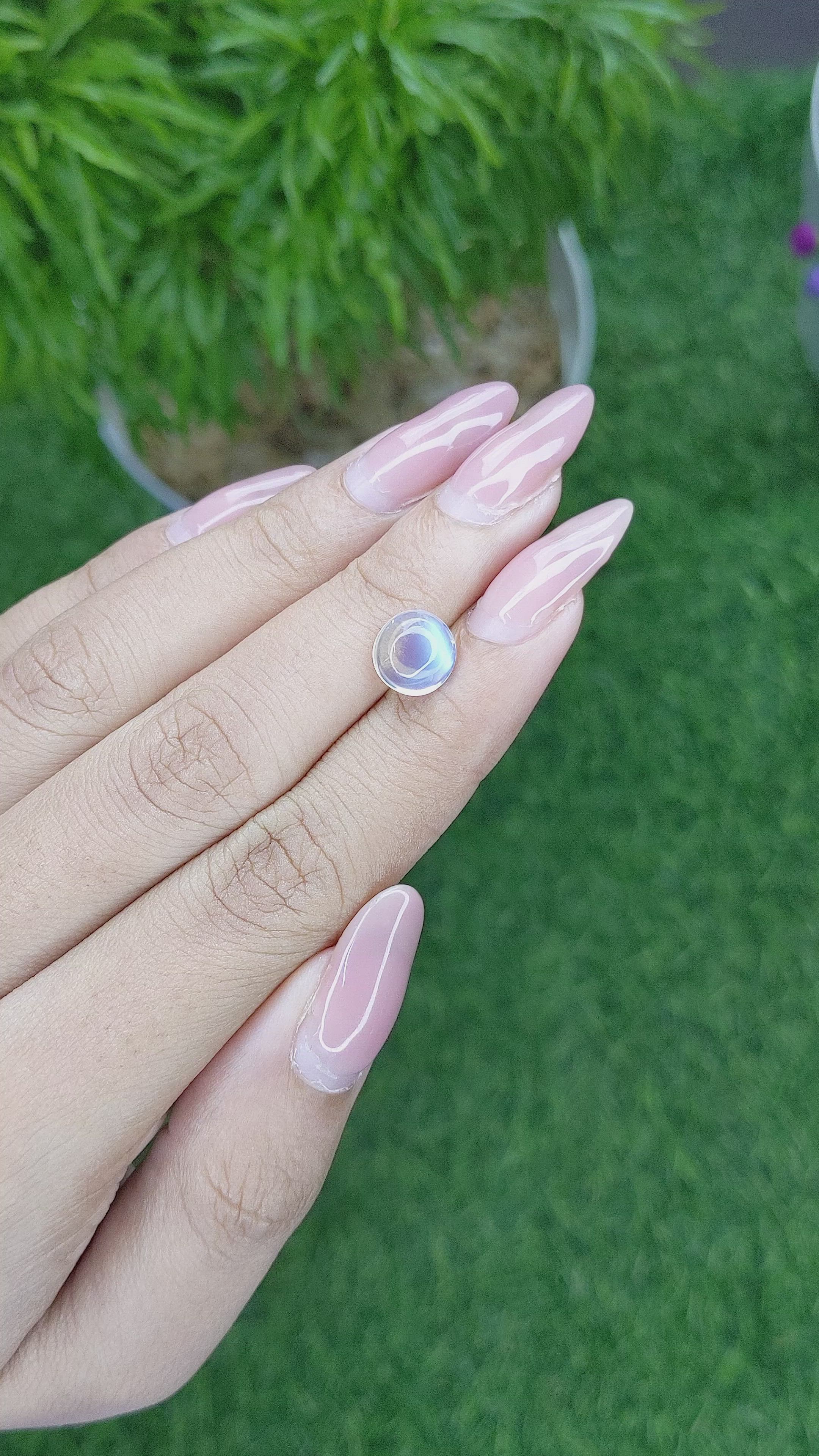 1.88 Ct. Cabochon Moonstone from Madagascar Size Video