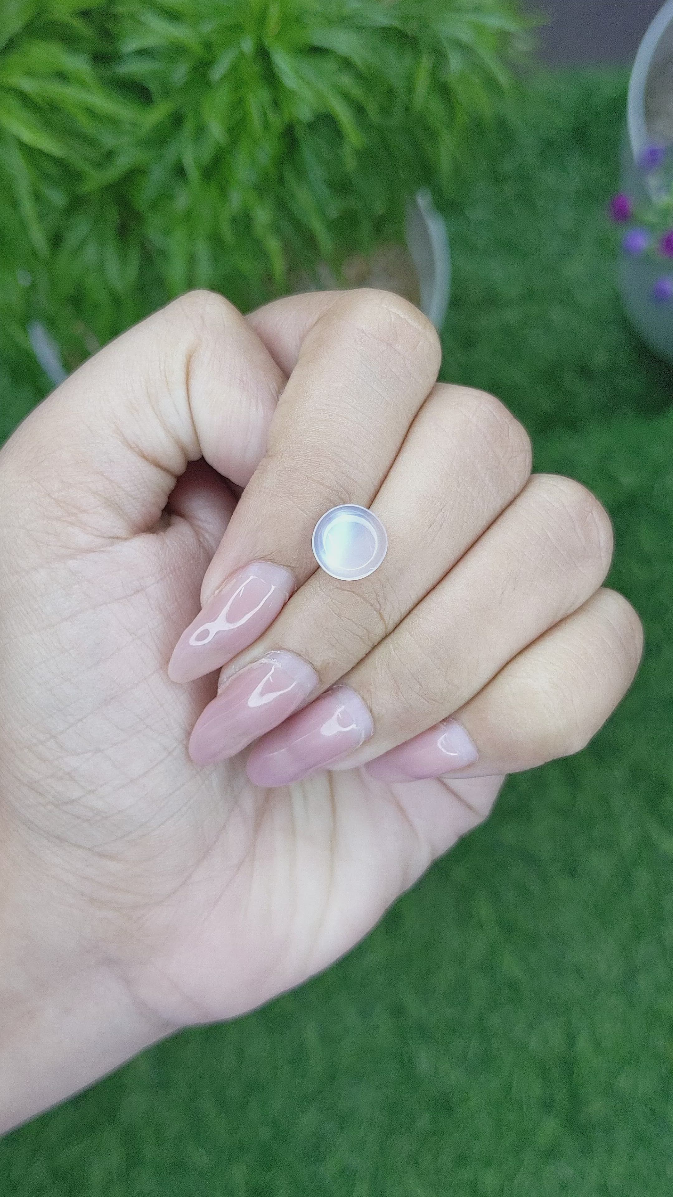 2.12 Ct. Cabochon Moonstone from Madagascar Size Video