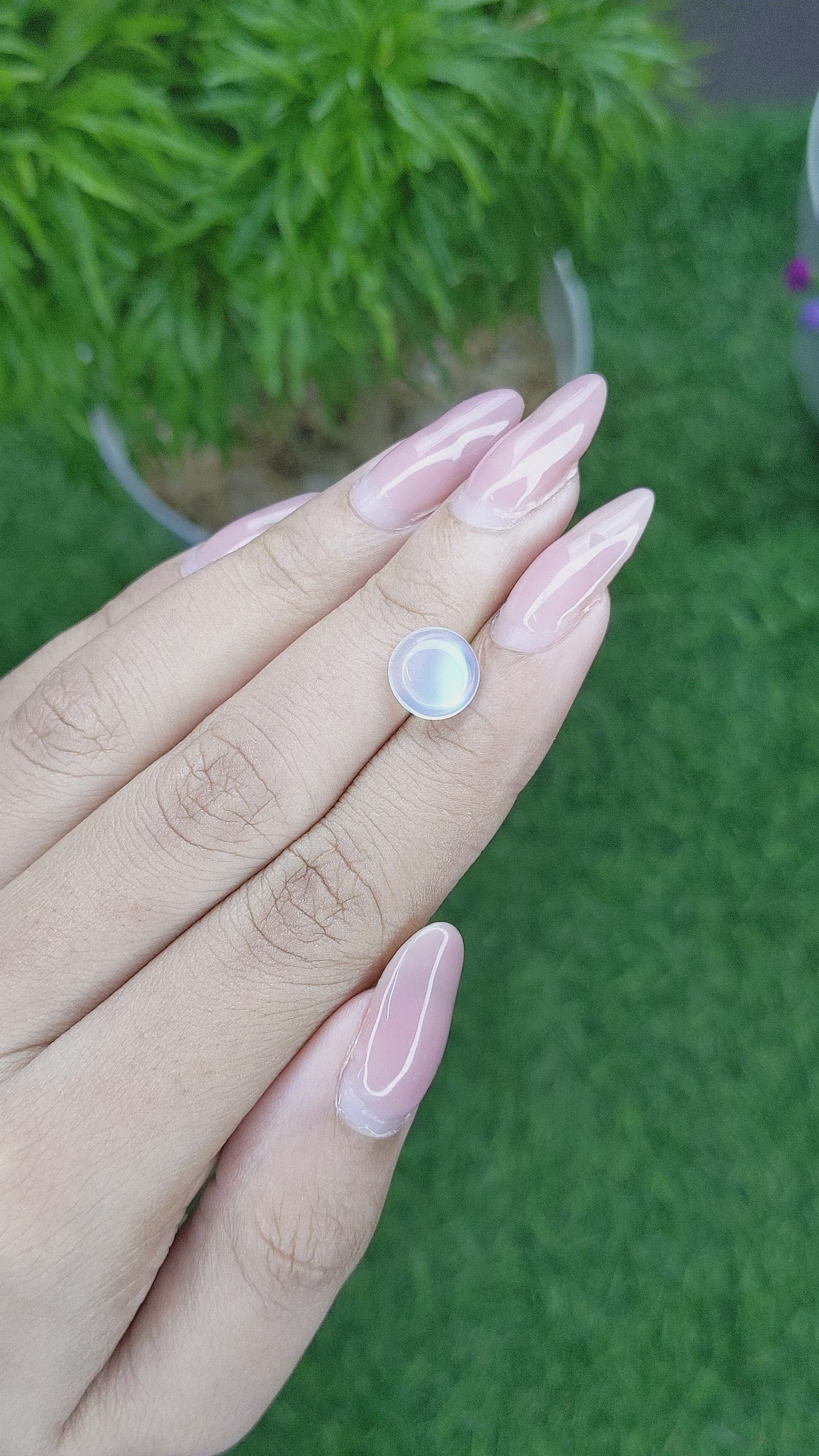 2.12 Ct. Cabochon Moonstone from Madagascar Size Video