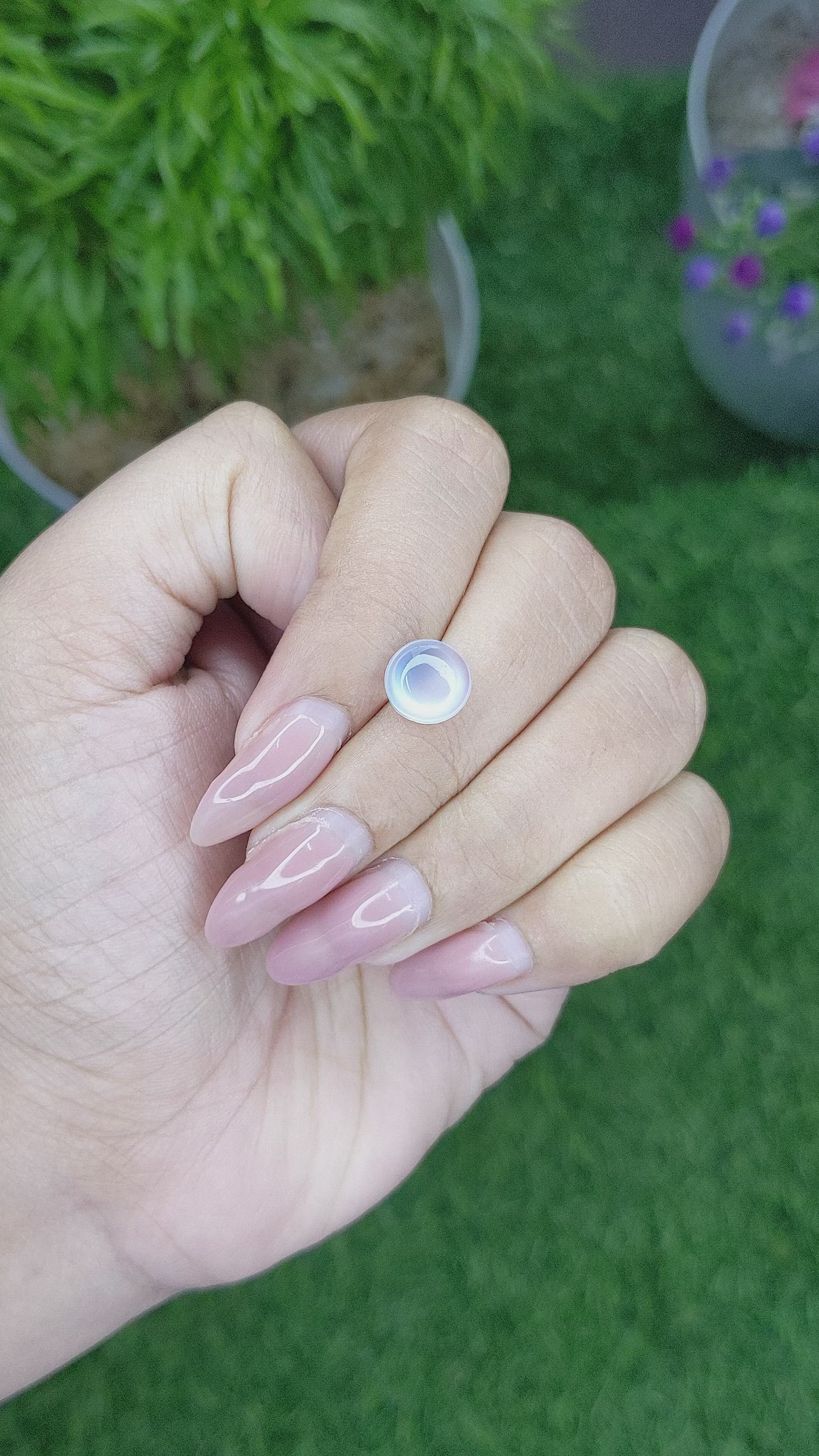 1.87 Ct. Cabochon Moonstone from Madagascar Size Video