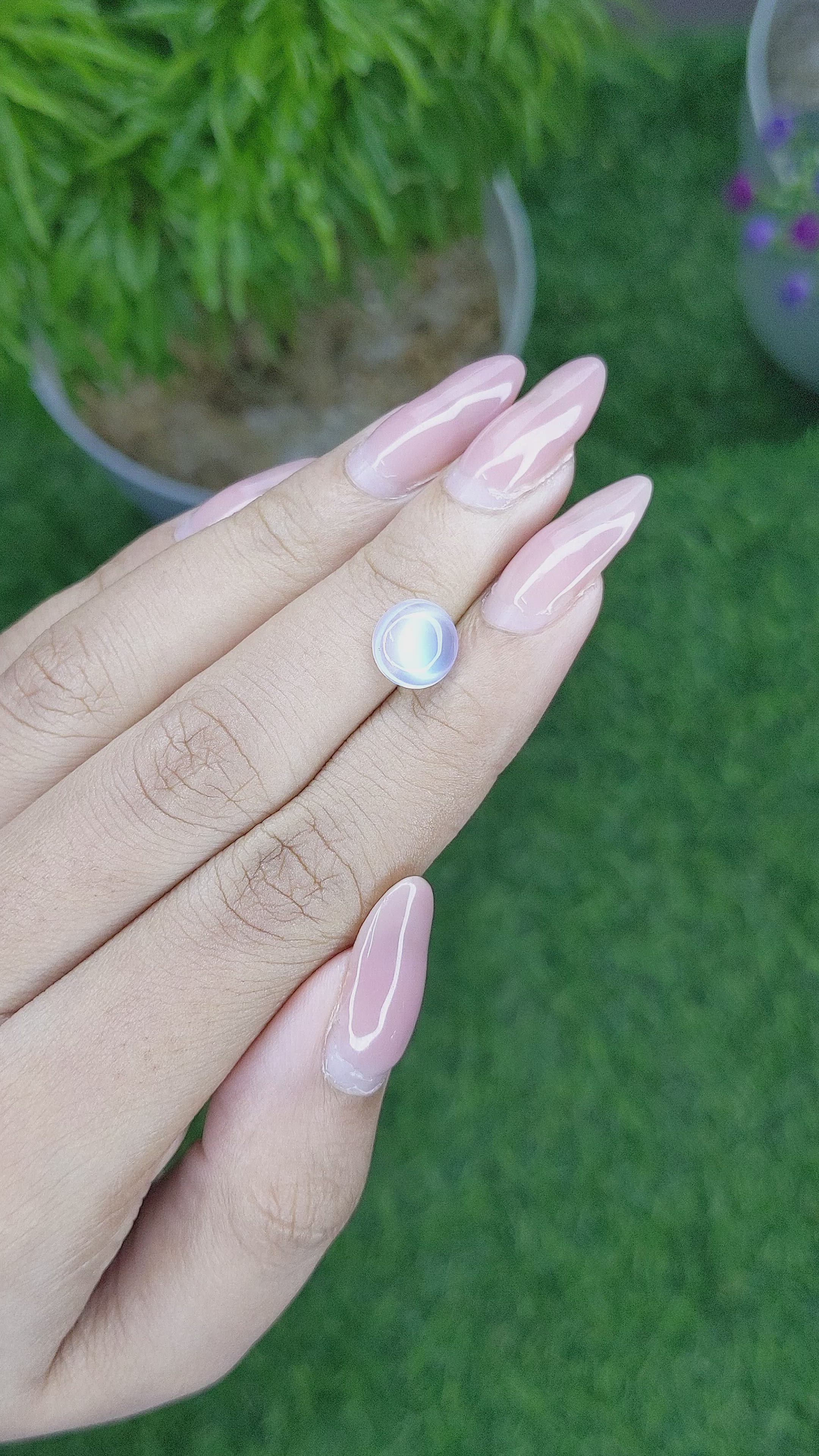 1.87 Ct. Cabochon Moonstone from Madagascar Size Video