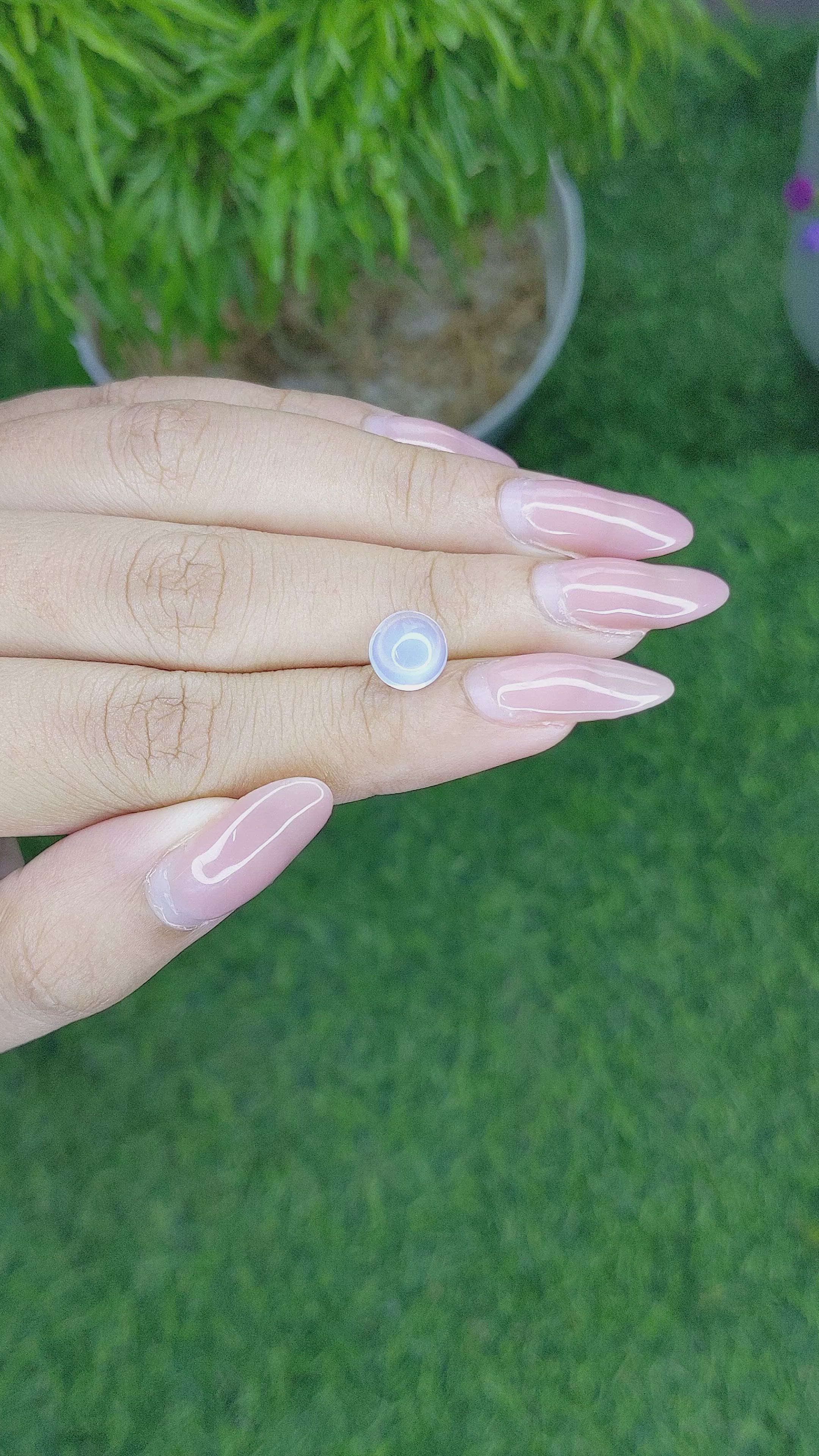 1.96 Ct. Cabochon Moonstone from Madagascar Size Video