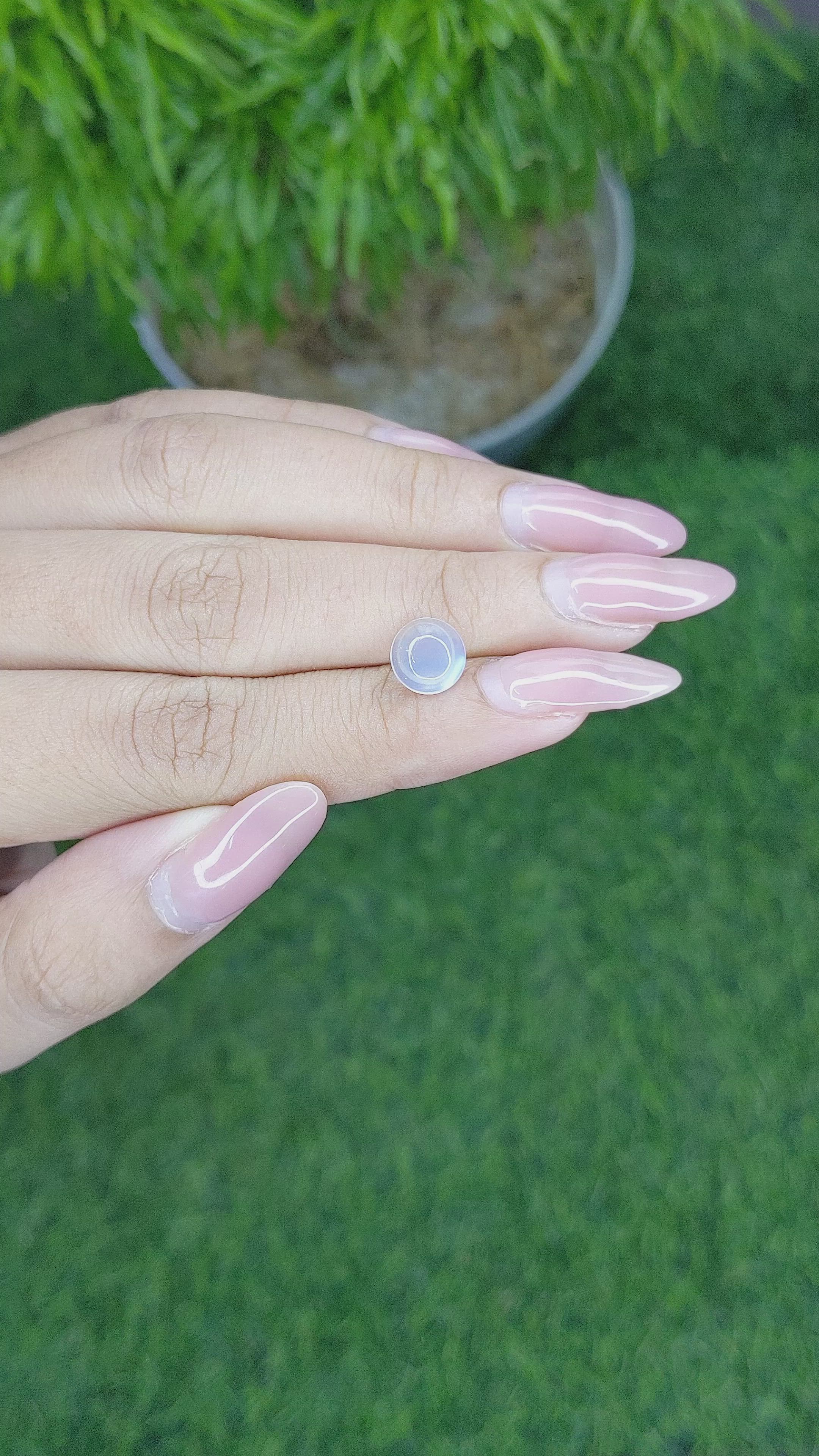 1.57 Ct. Cabochon Moonstone from Madagascar Size Video