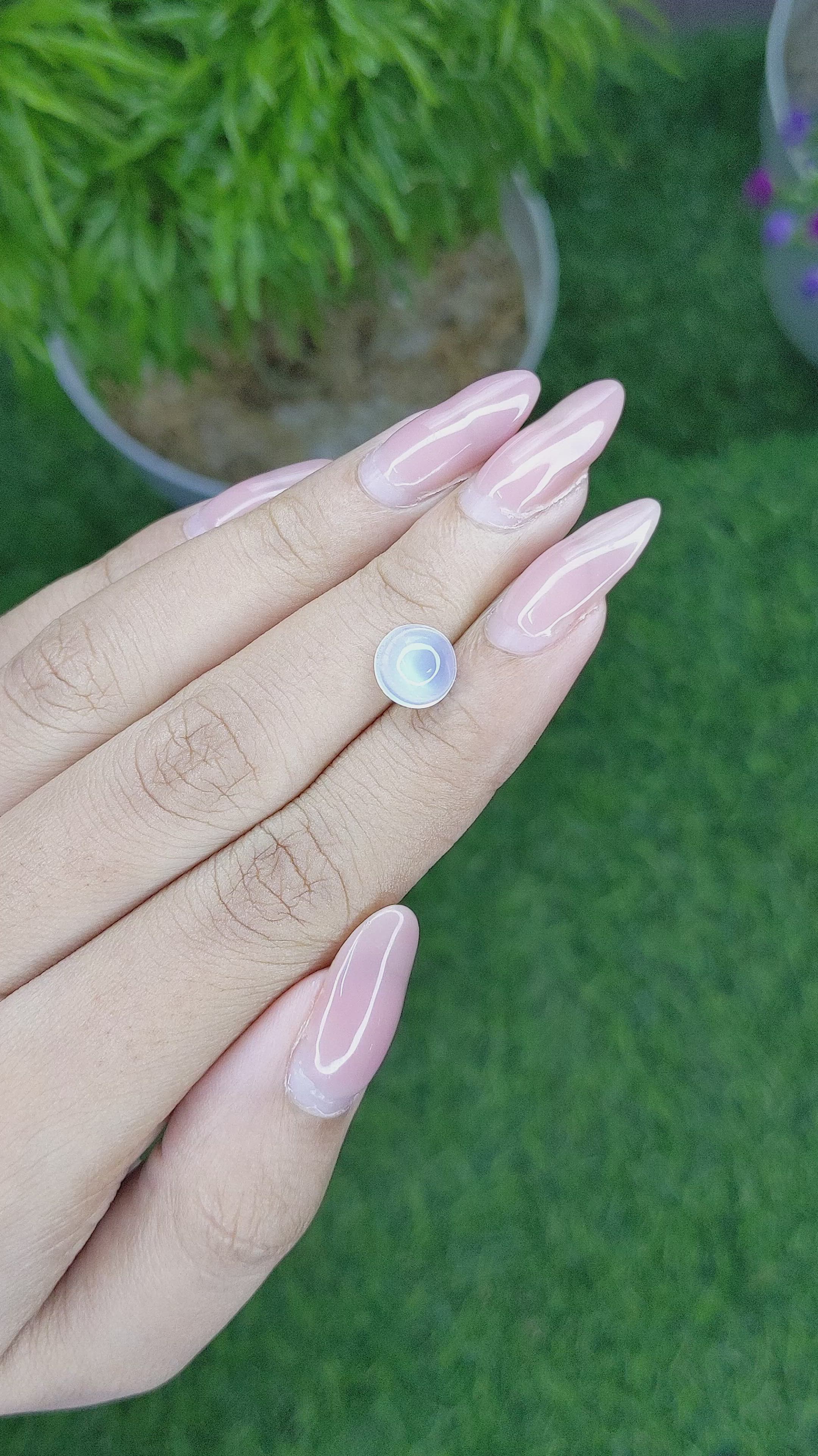 2.01 Ct. Cabochon Moonstone from Madagascar Size Video