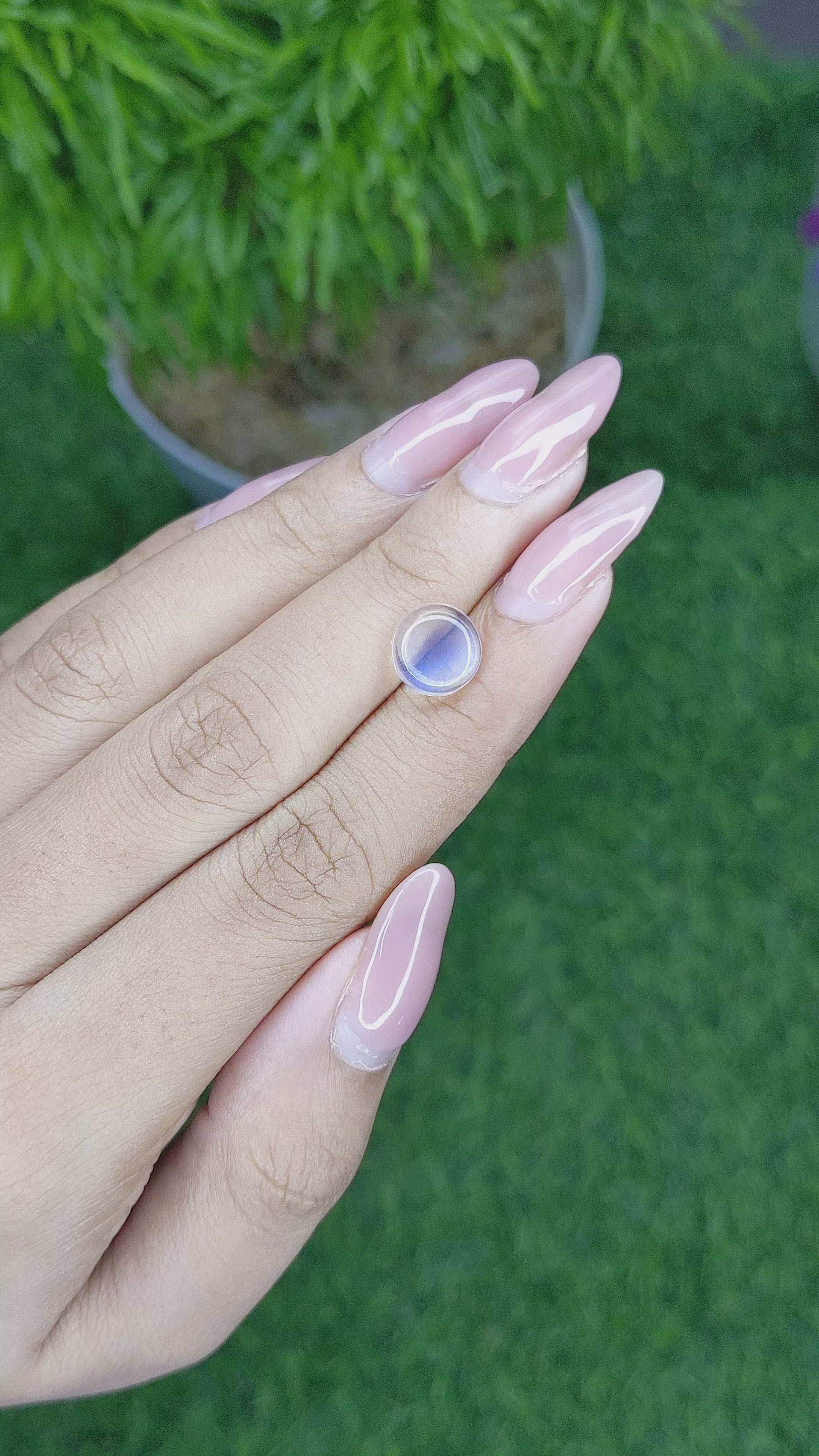 2.08 Ct. Cabochon Moonstone from Madagascar Size Video