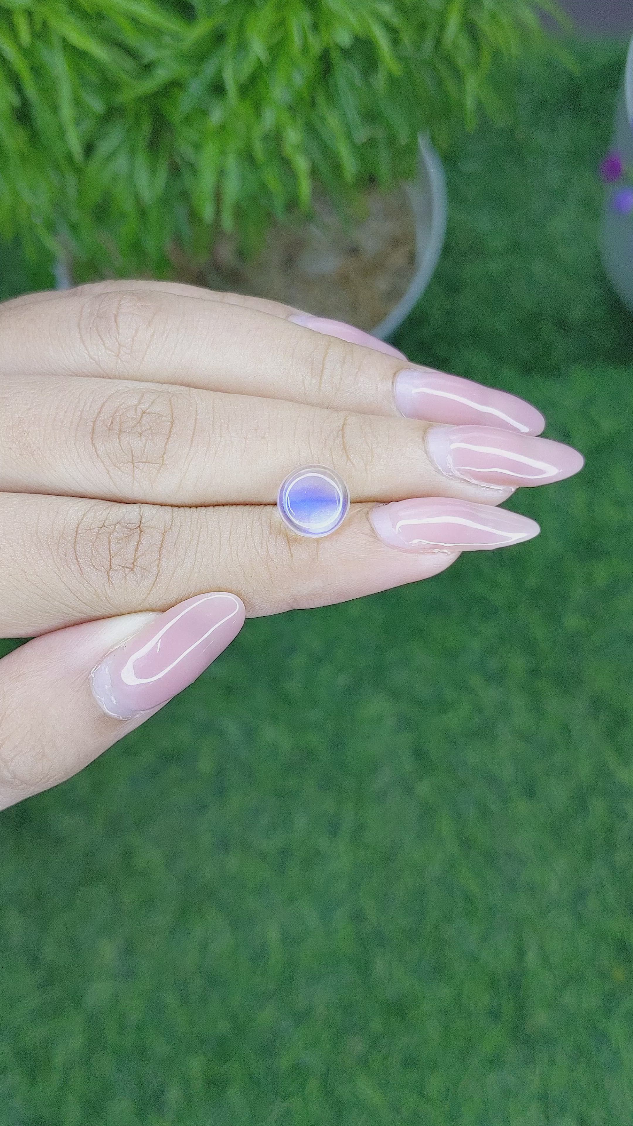 2.08 Ct. Cabochon Moonstone from Madagascar Size Video