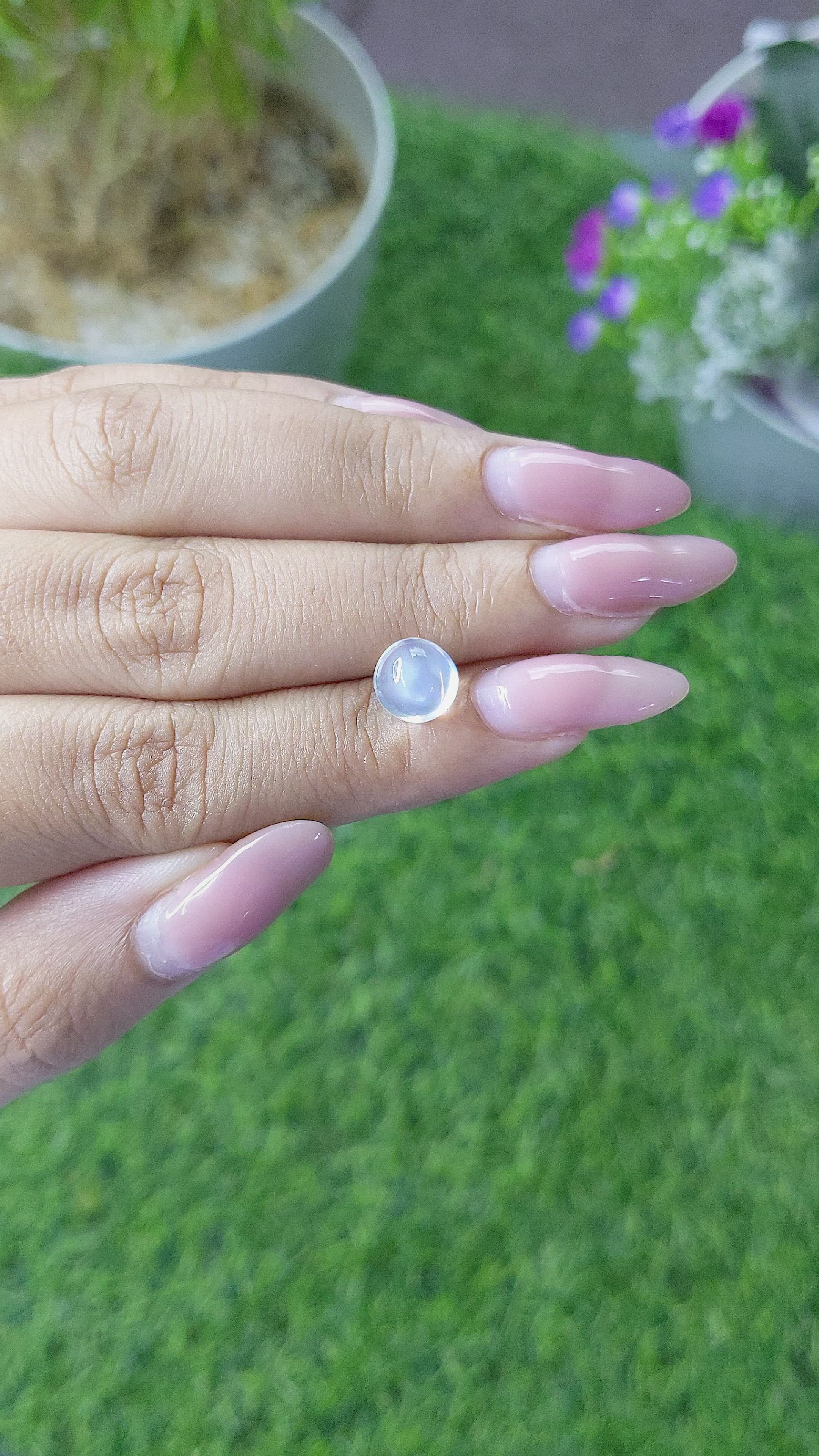 2.30 Ct. Cabochon Moonstone from Madagascar Size Video