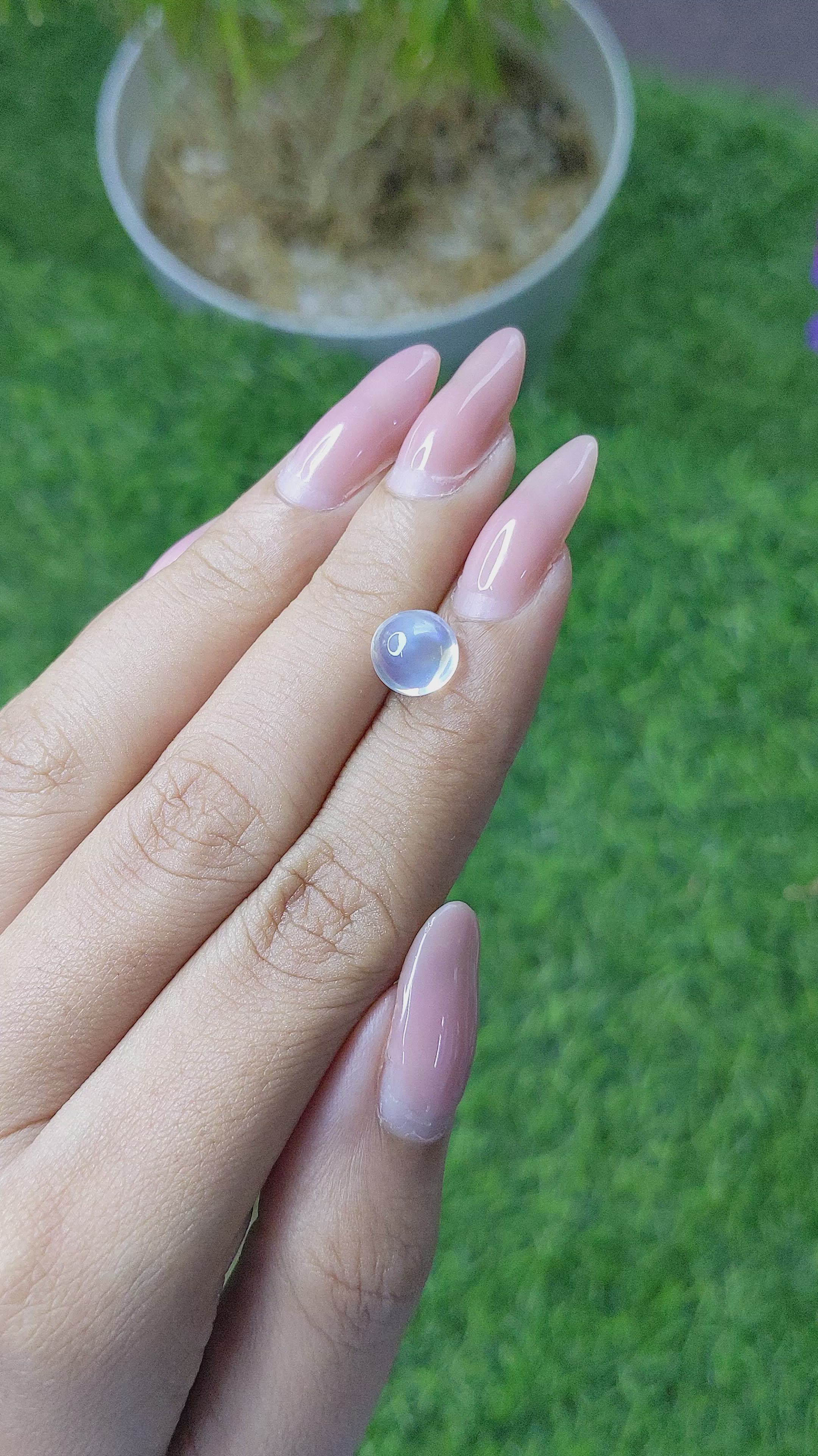 2.30 Ct. Cabochon Moonstone from Madagascar Size Video