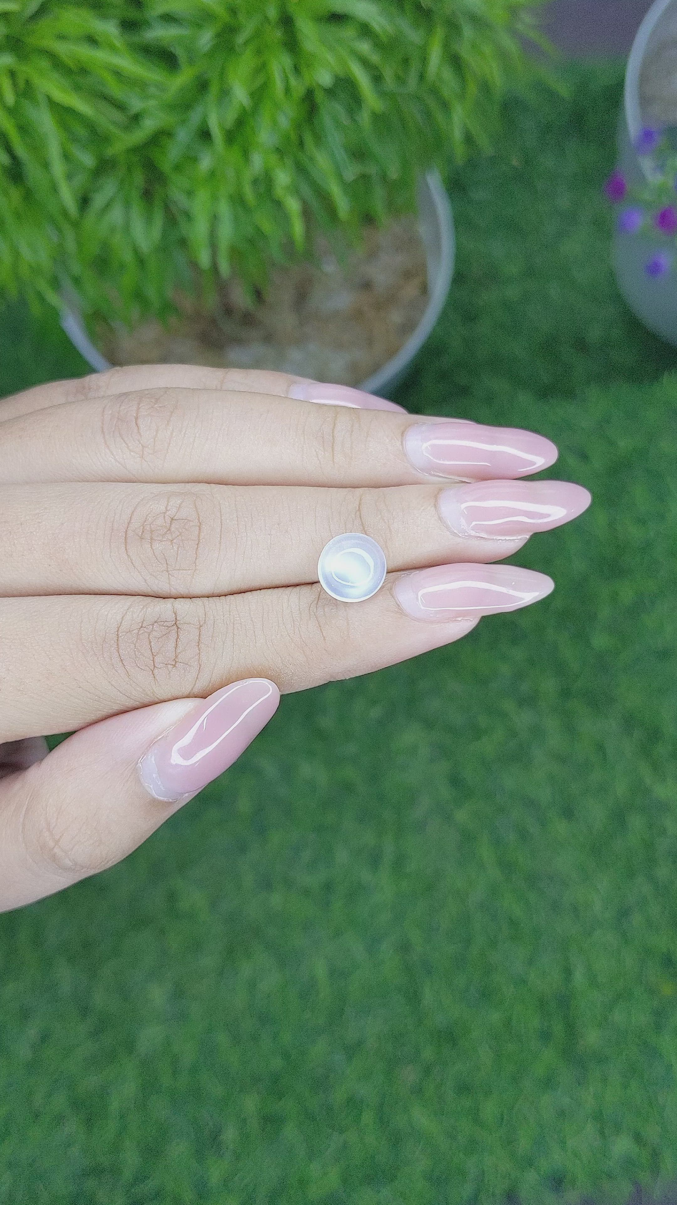 2.58 Ct. Cabochon Moonstone from Madagascar Size Video