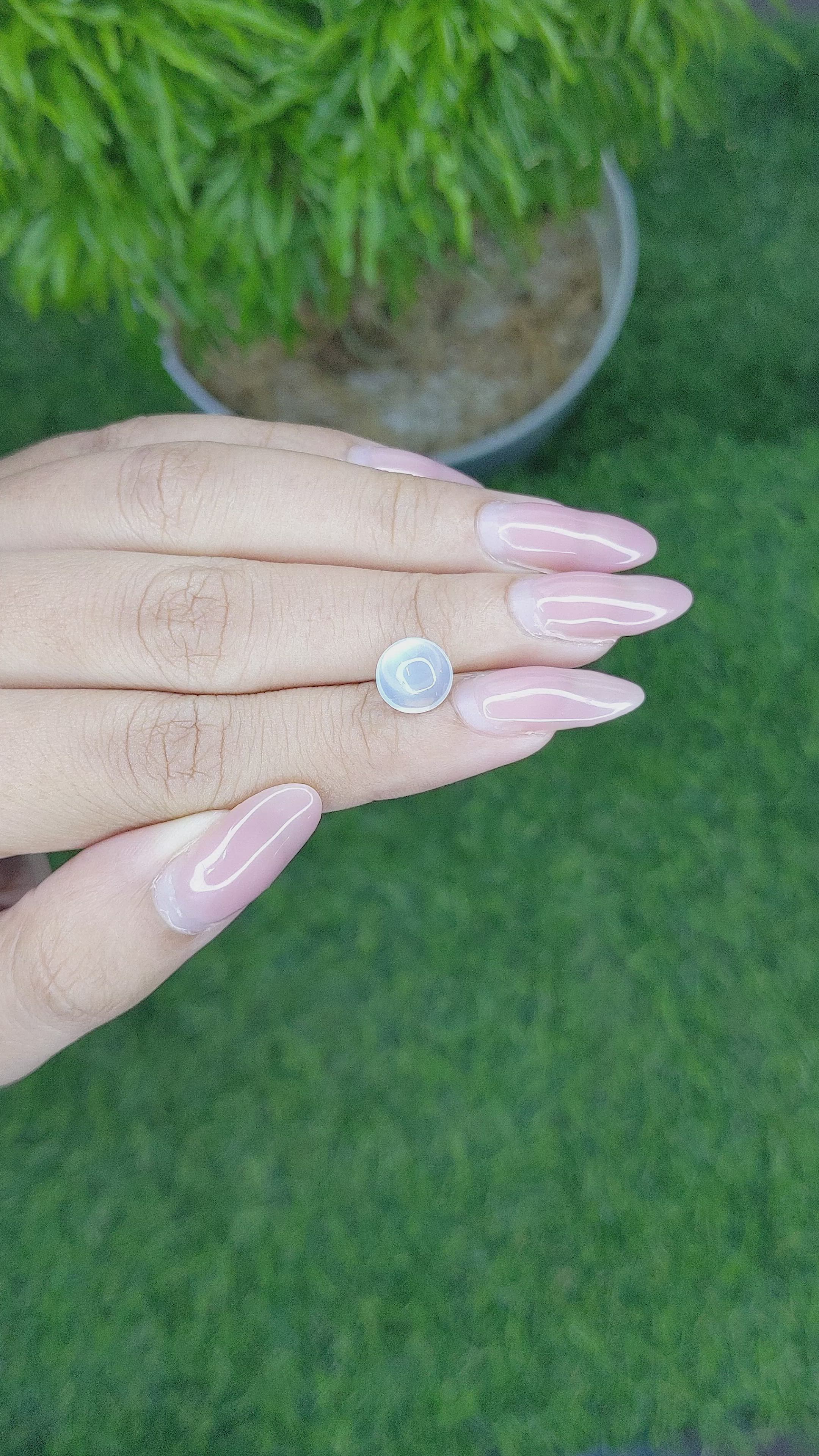 2.15 Ct. Cabochon Moonstone from Madagascar Size Video