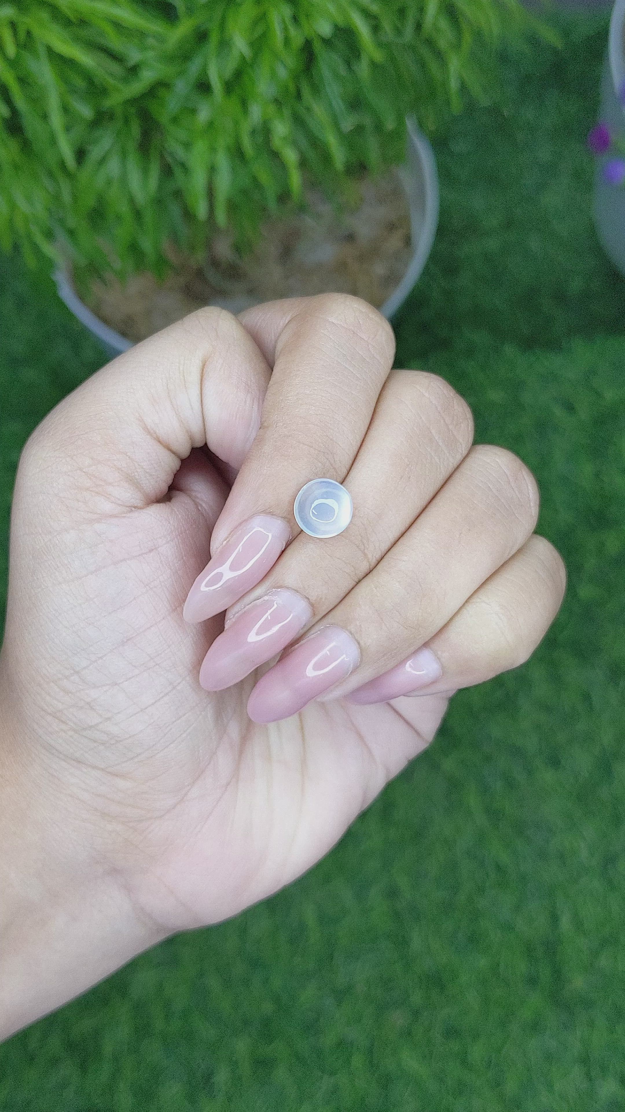 2.15 Ct. Cabochon Moonstone from Madagascar Size Video