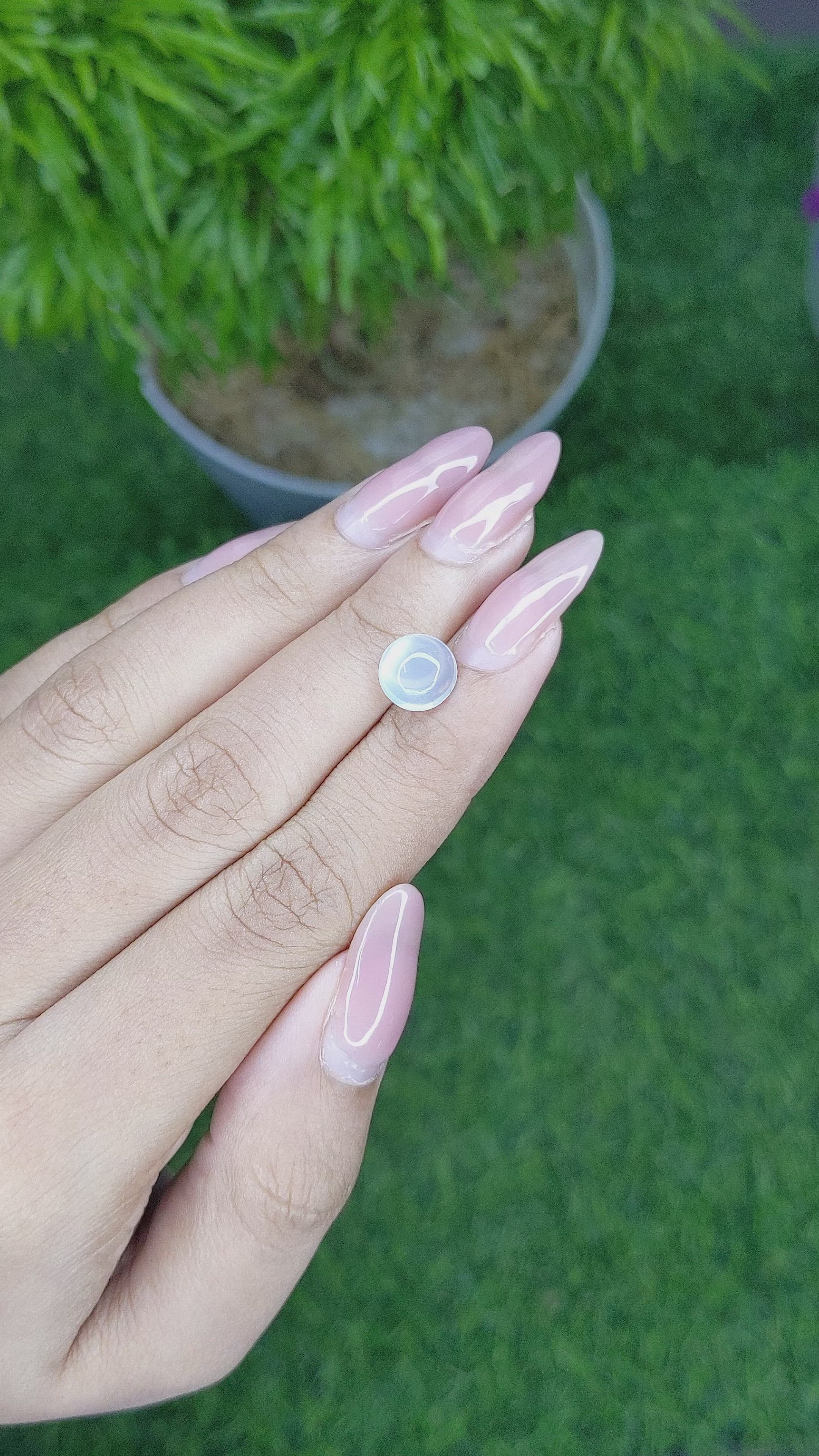 2.15 Ct. Cabochon Moonstone from Madagascar Size Video