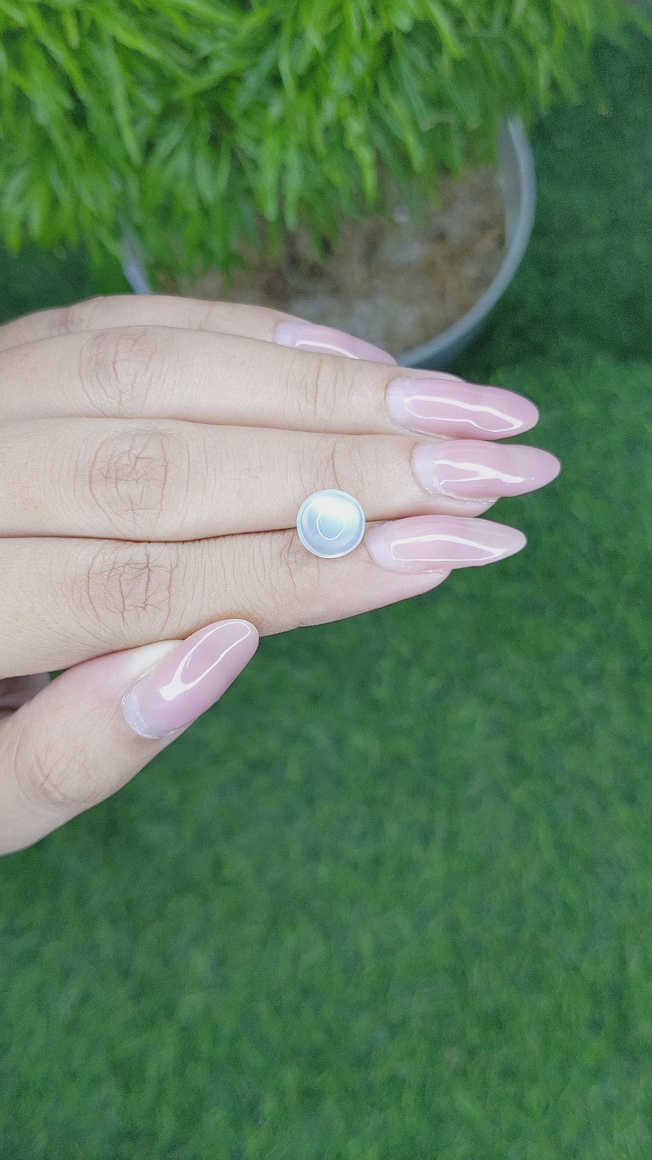 2.80 Ct. Cabochon Moonstone from Madagascar Size Video