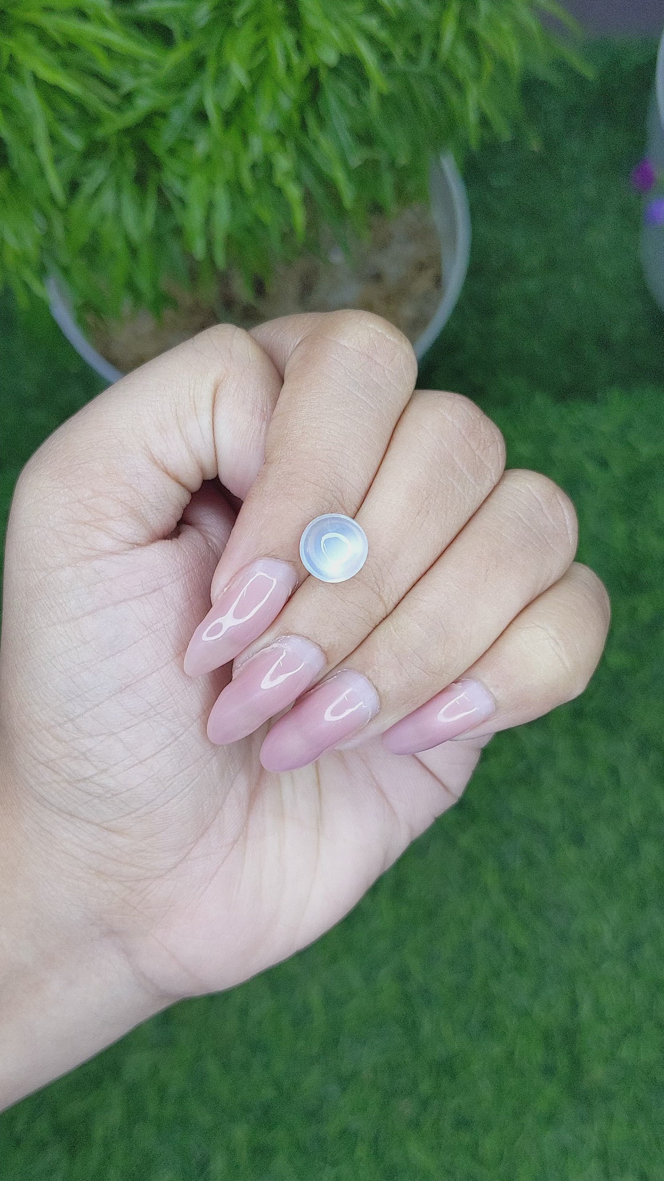 2.80 Ct. Cabochon Moonstone from Madagascar Size Video