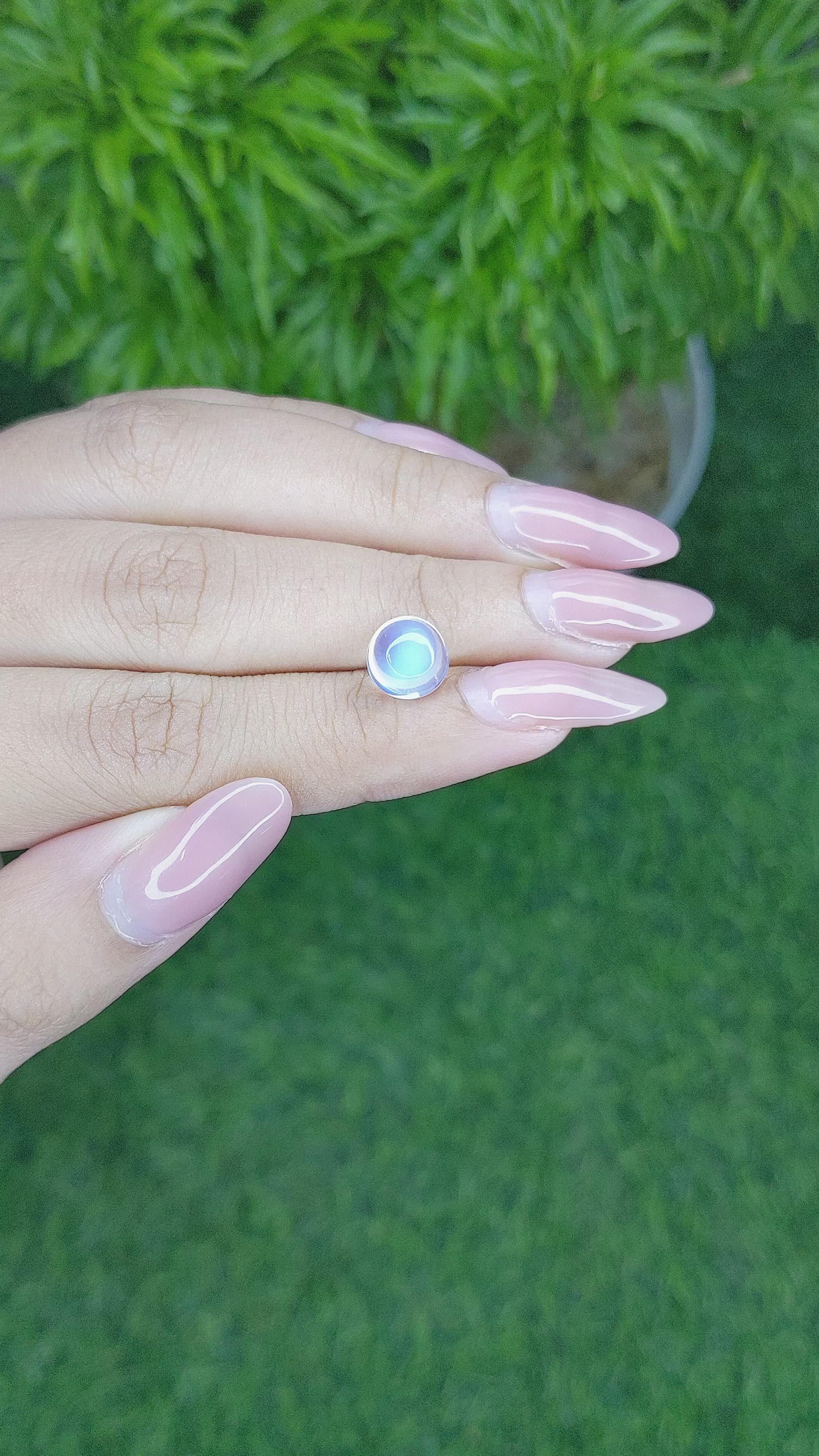 2.43 Ct. Cabochon Moonstone from Madagascar Size Video